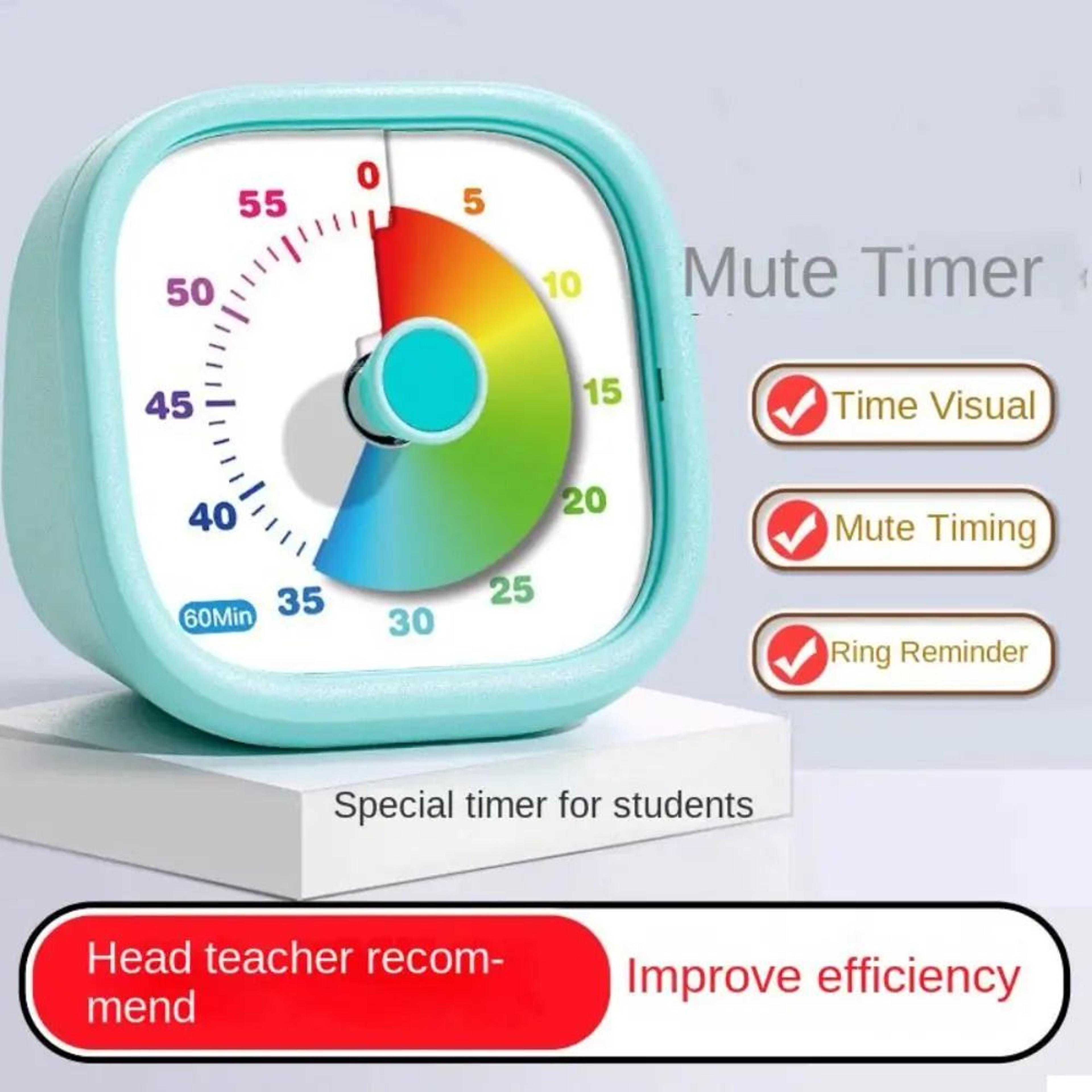 60Minute Visual Countdown Timer  Silent Time Management Clock For Kids Adults Kitchen Classroom Stu 0