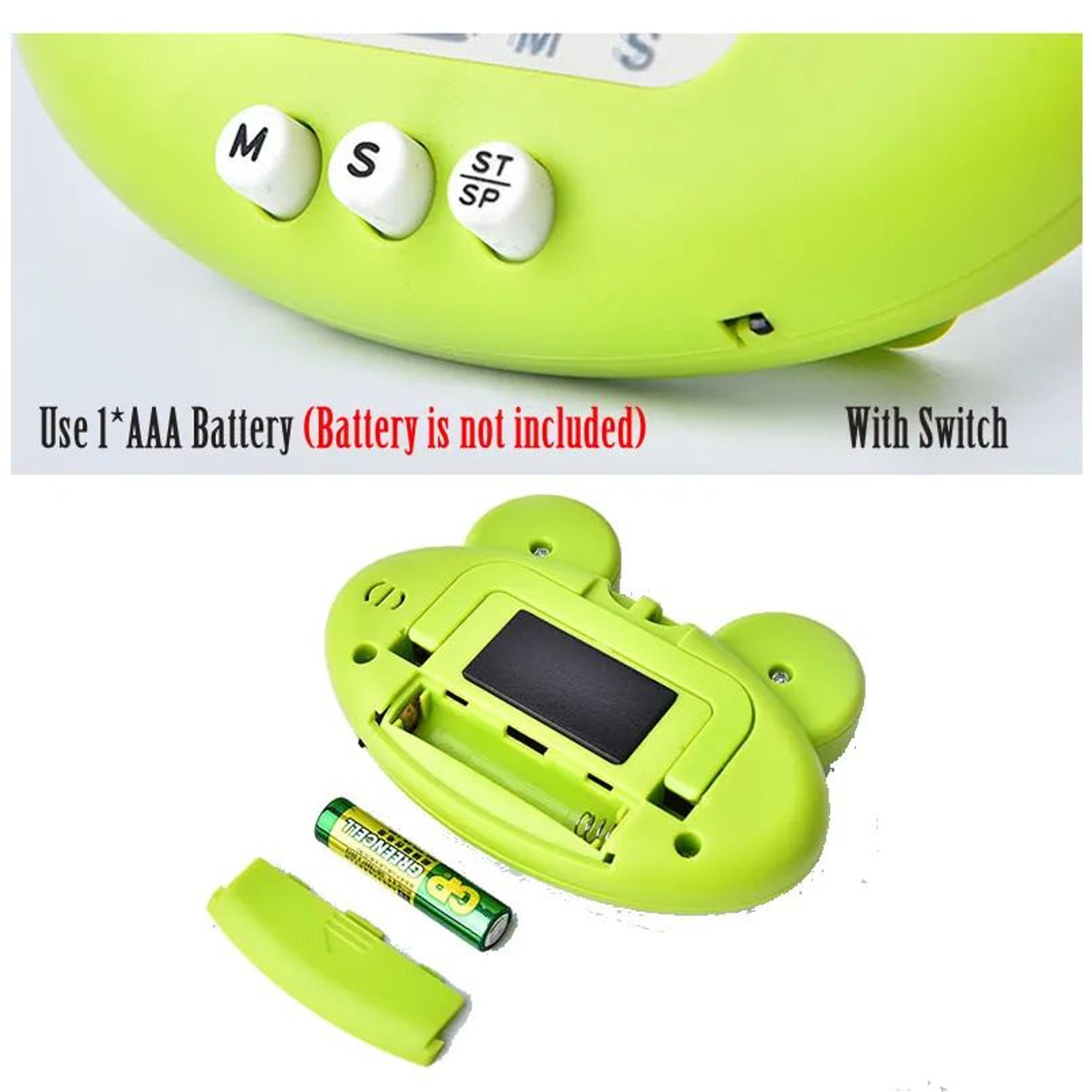 Cute Frog Digital Kitchen Timer  Magnetic 199 Minute Cooking Study Work Reminder With Stand For Hom 1