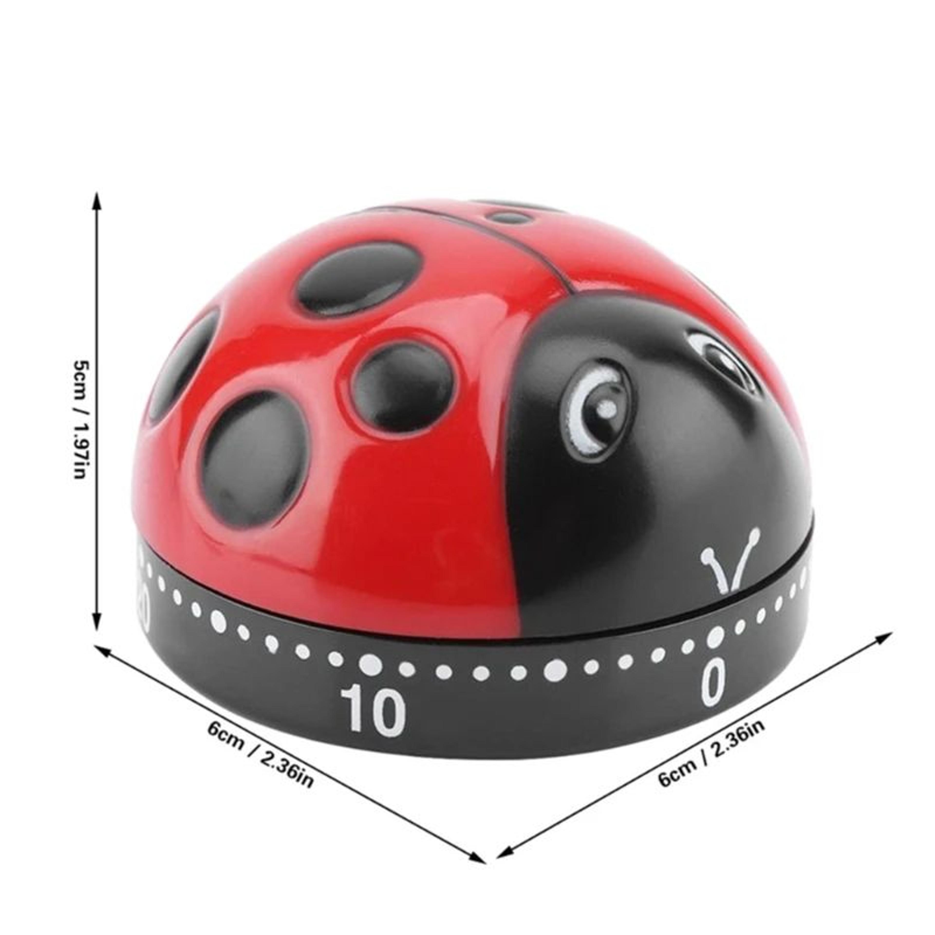 Ladybug Kitchen Timer  160 Minute Mechanical Countdown Alarm For Cooking Baking Study Homework  Kid 5