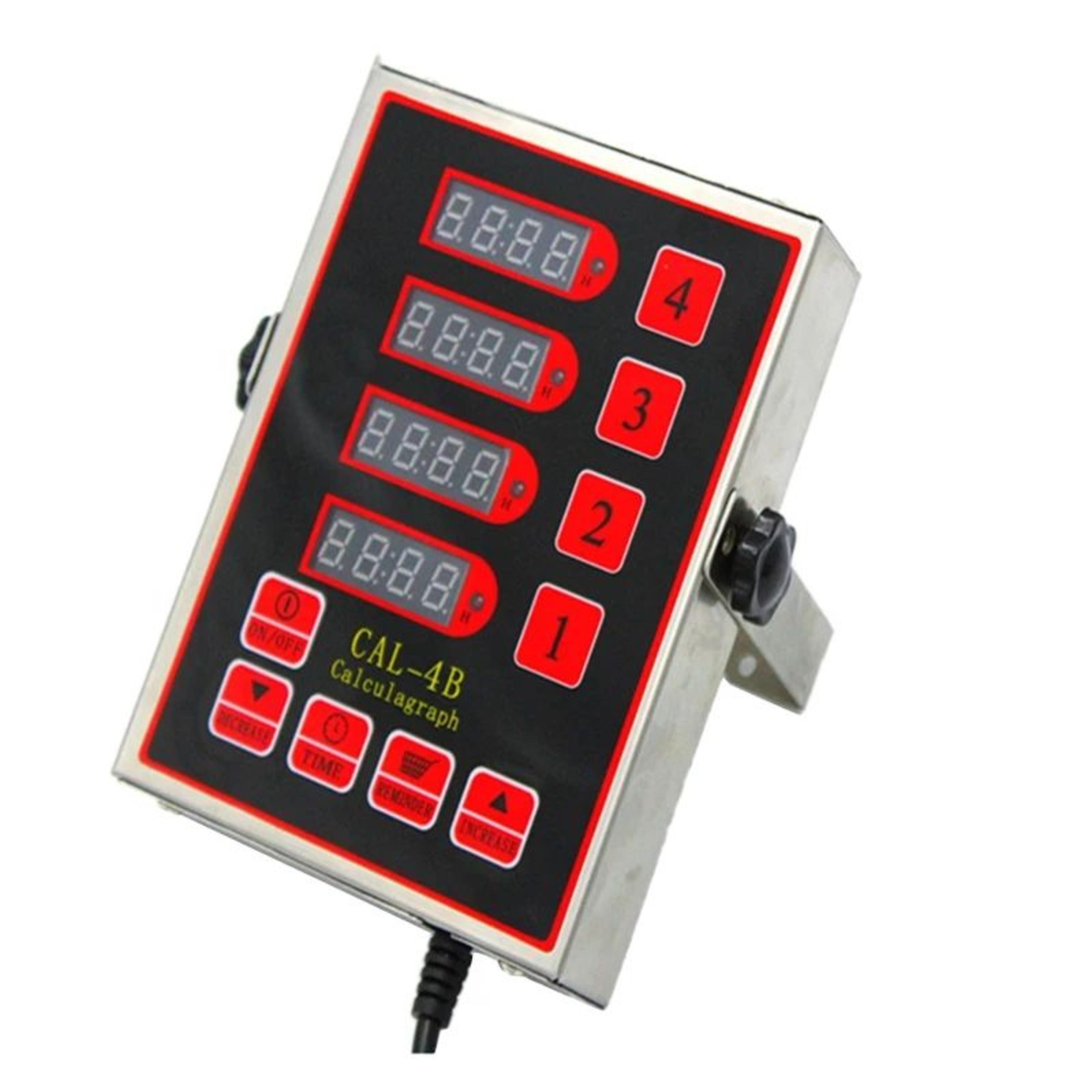 4Channel Commercial Kitchen Timer  Loud Adjustable Alarm Stainless Steel Cooking Timer With US EU P 6