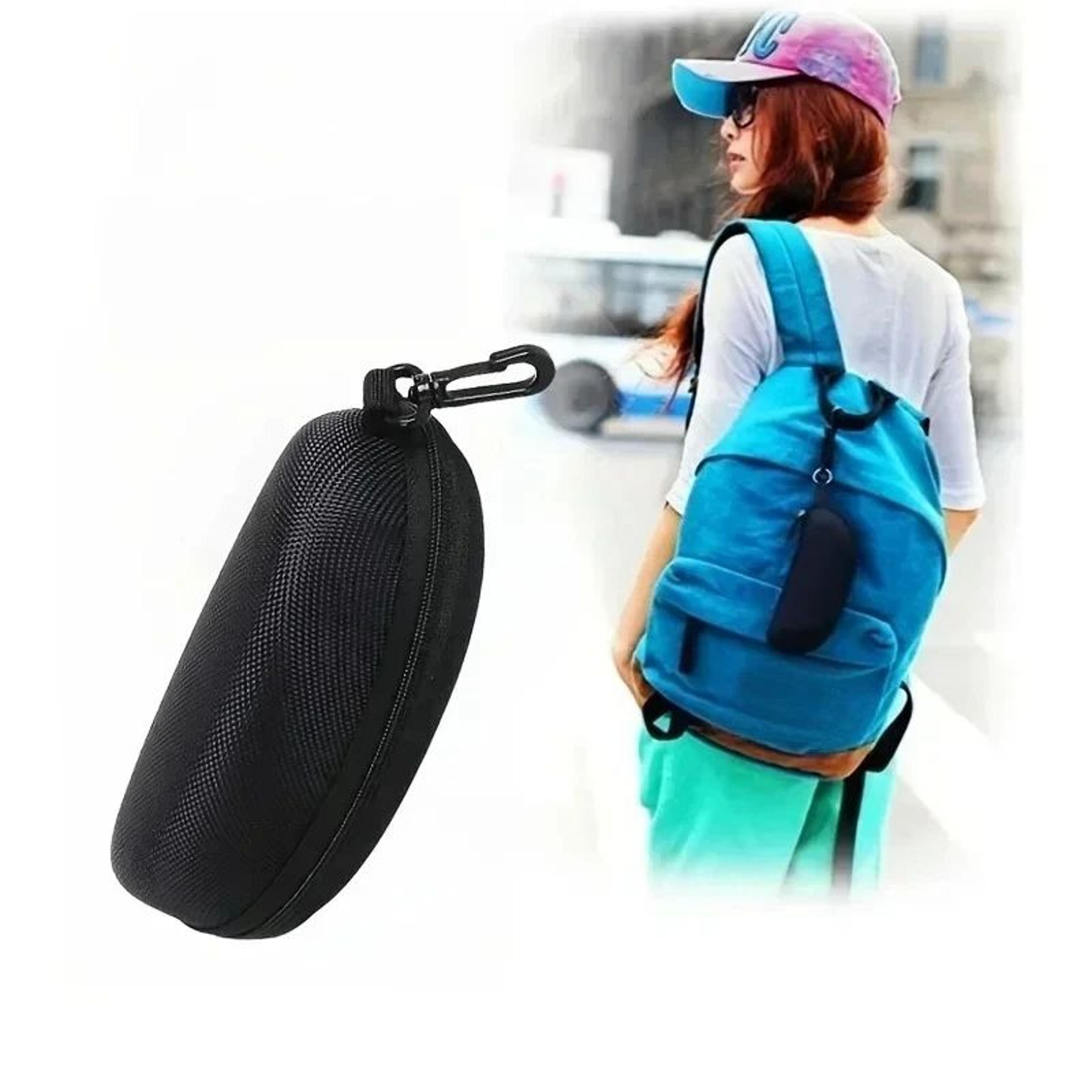 5 Pack Portable Zipper Eyeglasses Cases  Lightweight EVA Sunglasses Protector Boxes With Hooks For  3