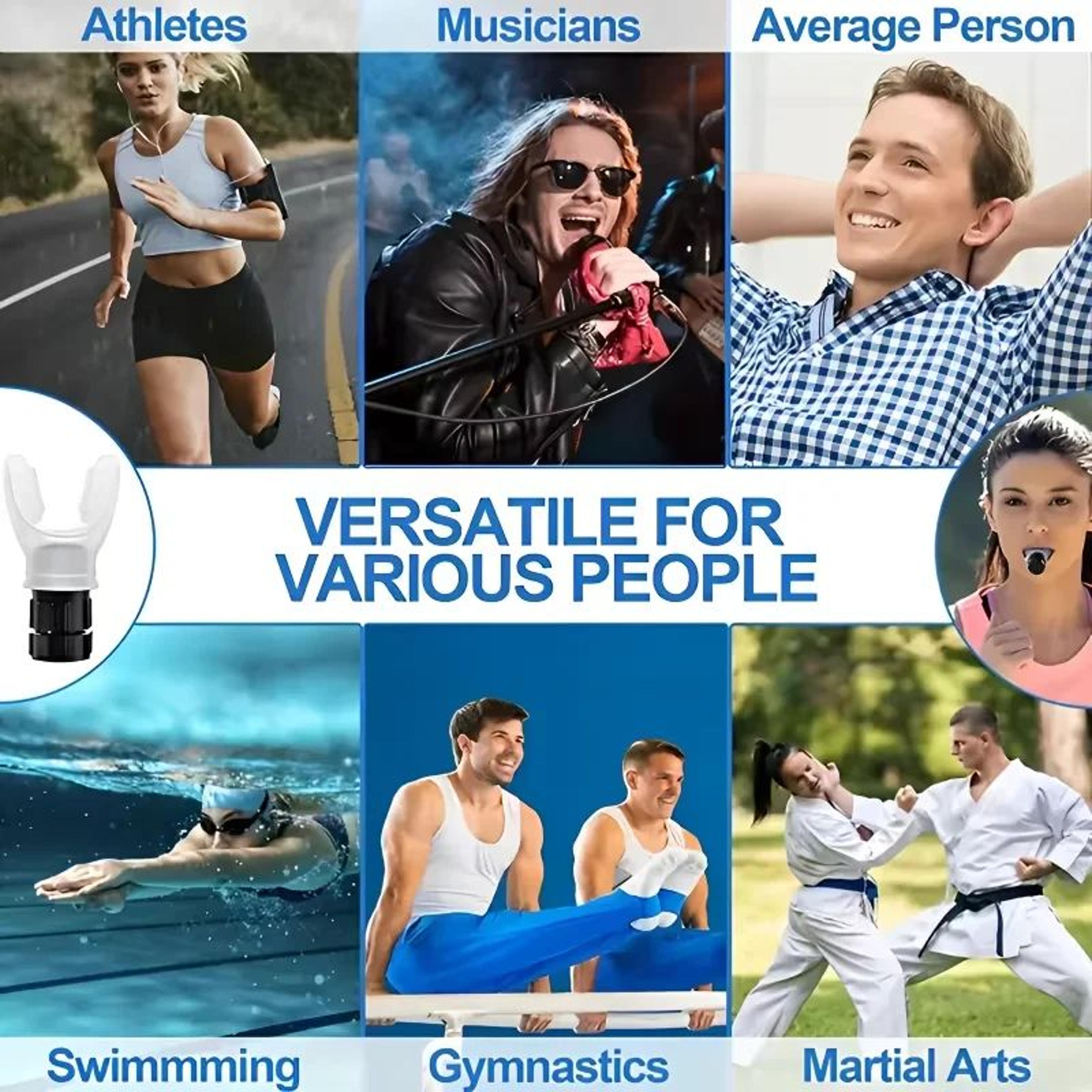 Adjustable Breathing Trainer  Lung Capacity Exerciser For Deep Breathing Respiratory Fitness  Cardi 4