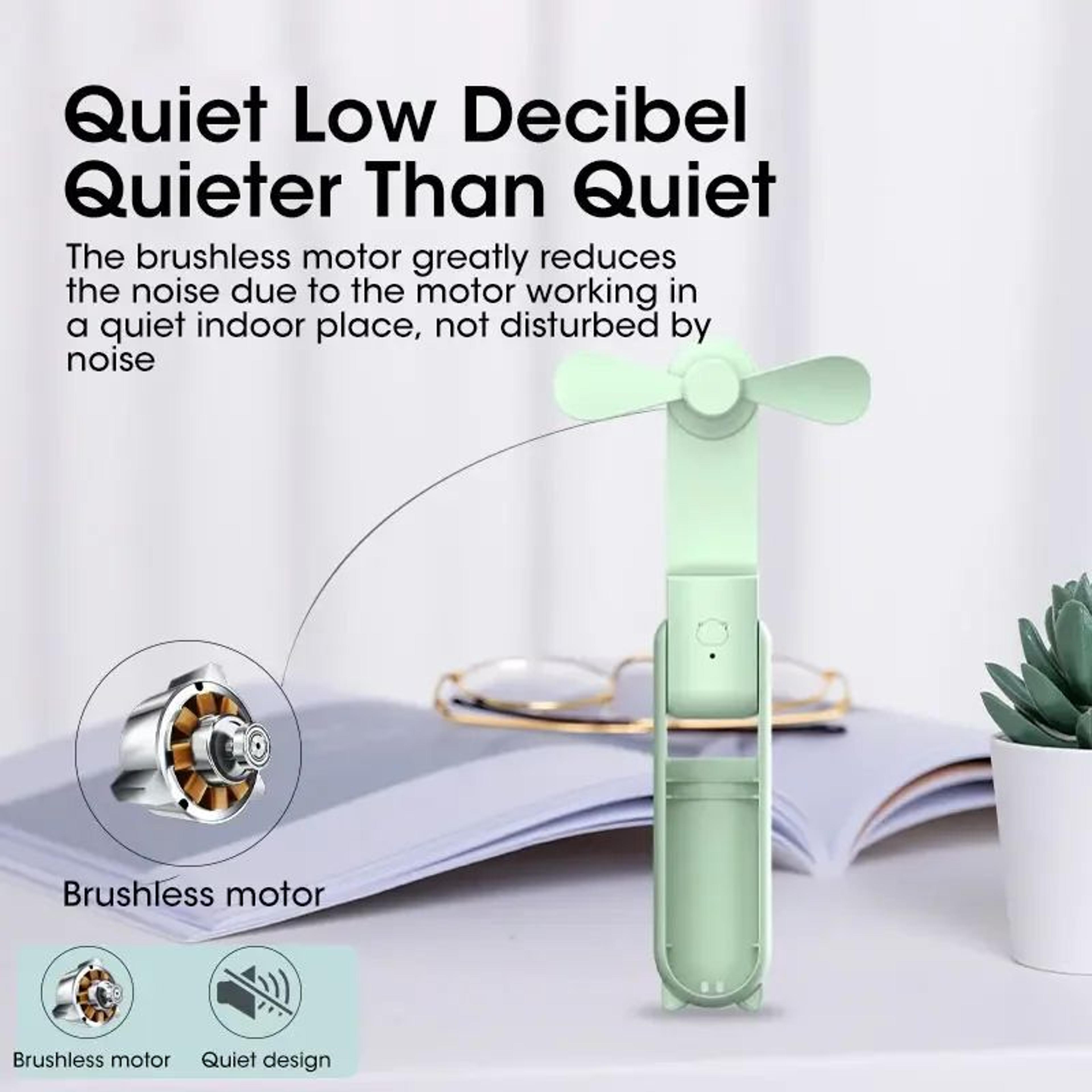 2000mAh Mini Portable Fan  USB Rechargeable Foldable Handheld Desk Fan With Power Bank For Travel O 1