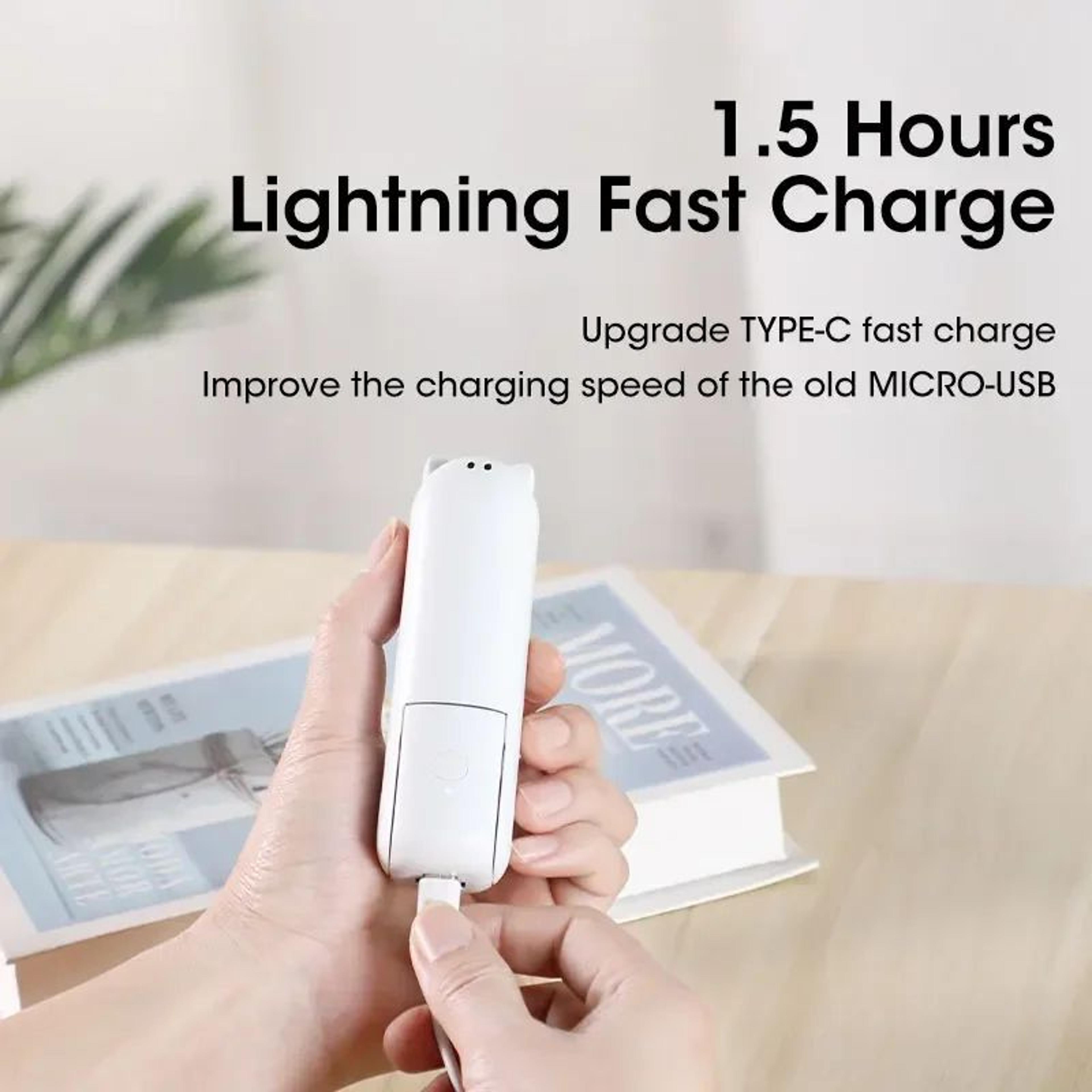 2000mAh Mini Portable Fan  USB Rechargeable Foldable Handheld Desk Fan With Power Bank For Travel O 3