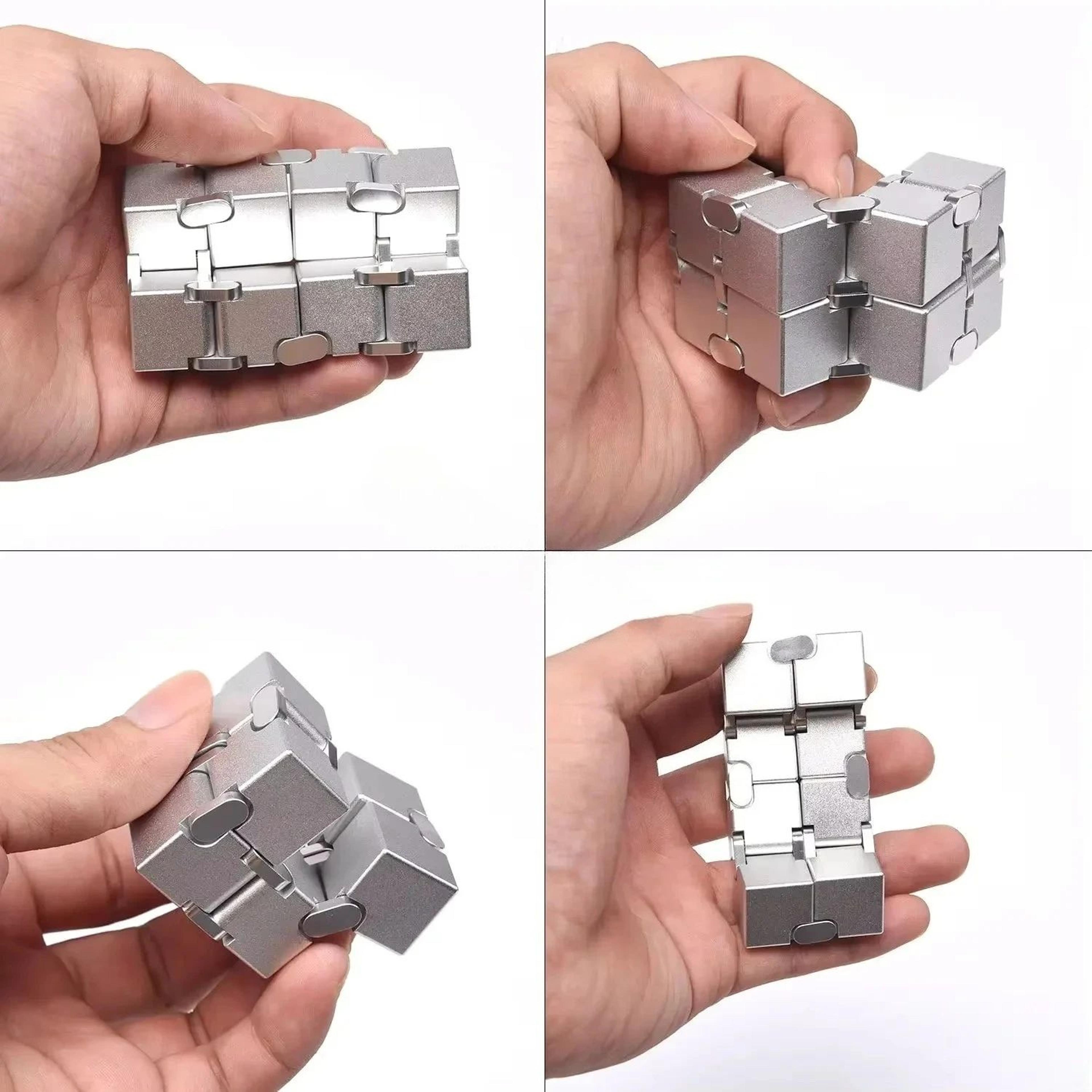 Infinity Cube Fidget Toy  Alloy  Plastic Sensory Stress Relief Folding Cube For Adults Kids Anxiety 1