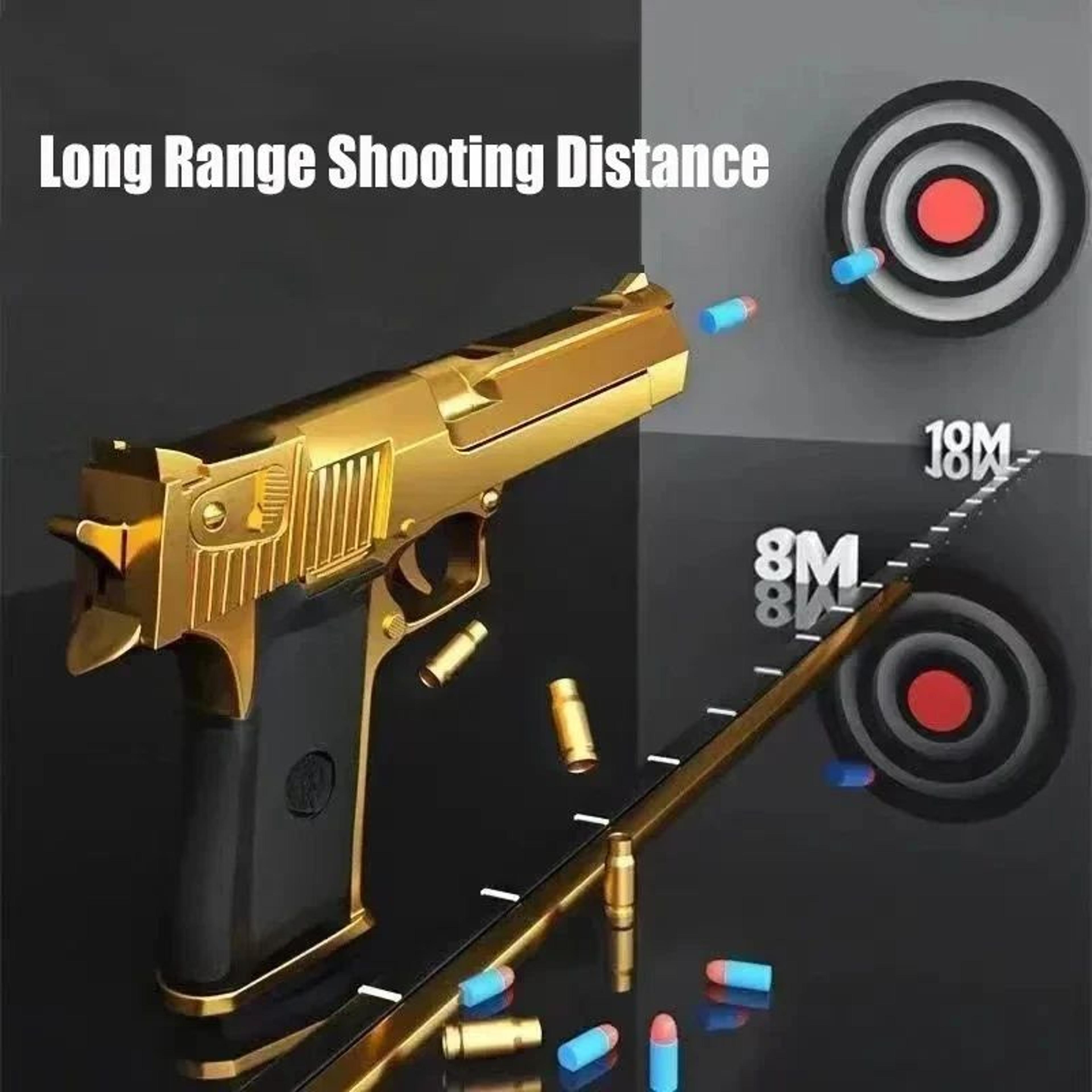 Desert Eagle Foam Dart Toy Pistol  Shell Ejecting Plastic Blaster For Outdoor Shooting Games Hallow 3