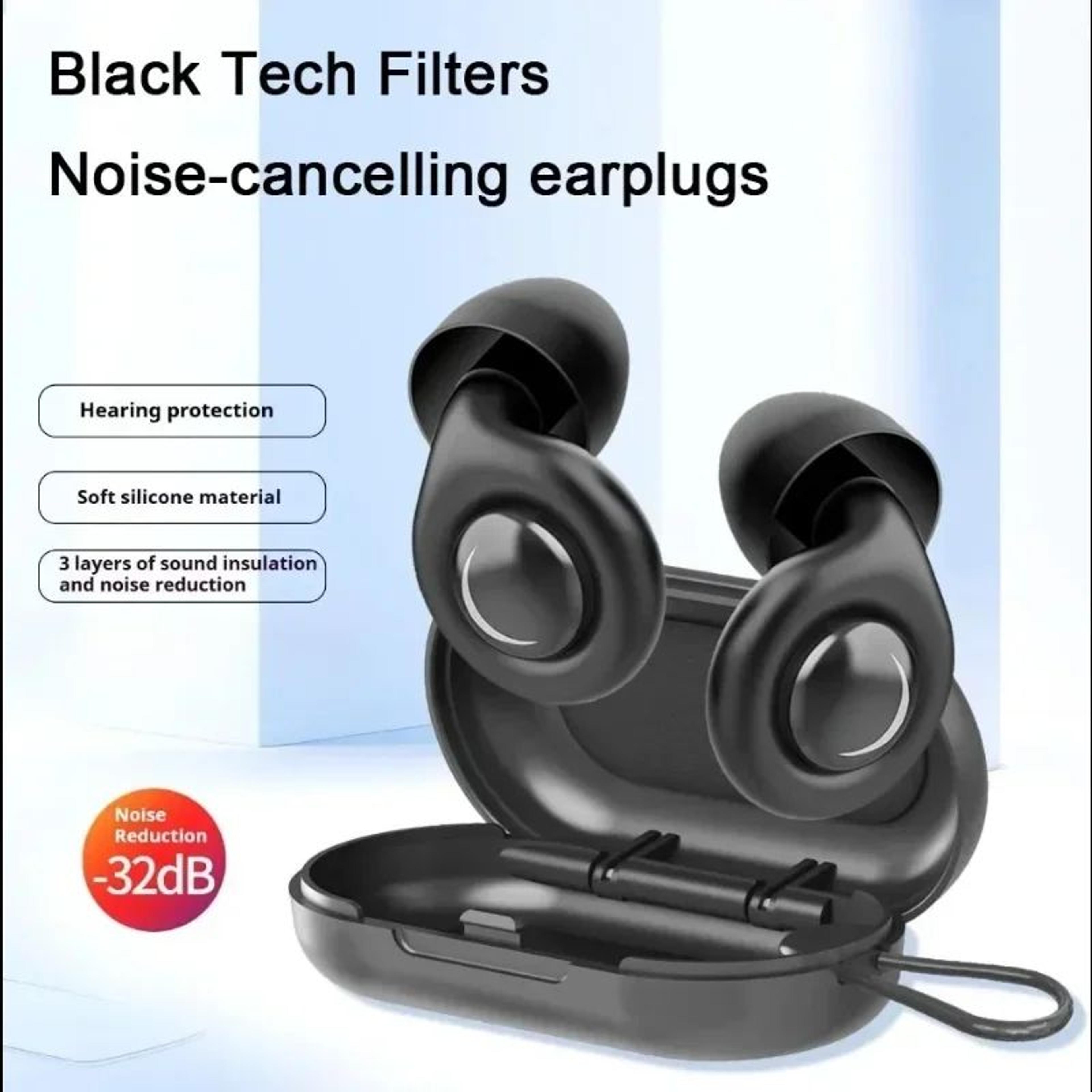 Reusable Silicone Noise Reducing Ear Plugs  Soft Comfortable Hearing Protection For Sleep Concerts  1