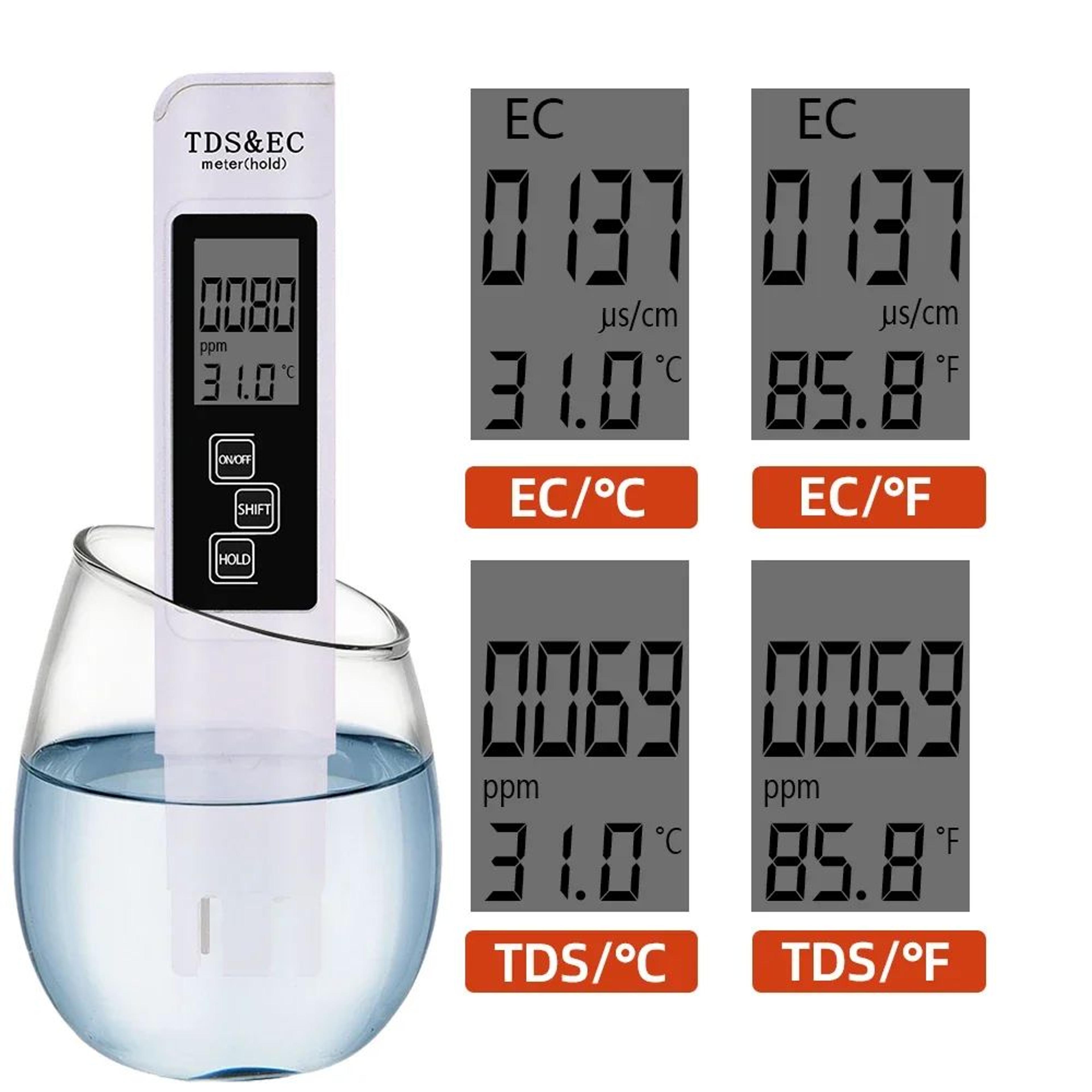 Digital PH  TDS Water Quality Tester Set  014 PH 09999ppm EC Meter For Drinking Water Pools  Aquari 4