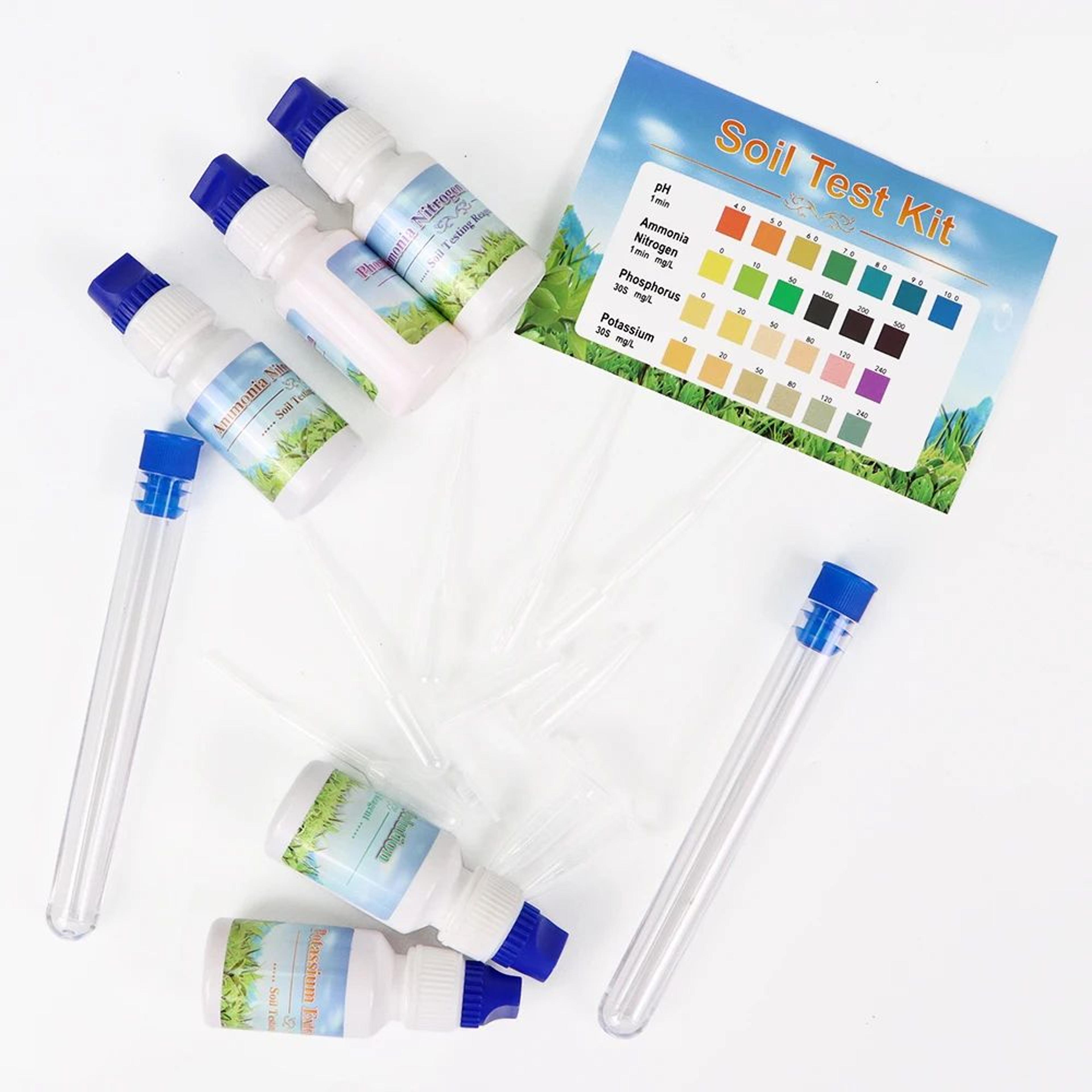 4in1 Soil Test Solution Kit  PH Nitrogen Phosphorus Potassium Nutrient Tester For Gardening Agricul 5