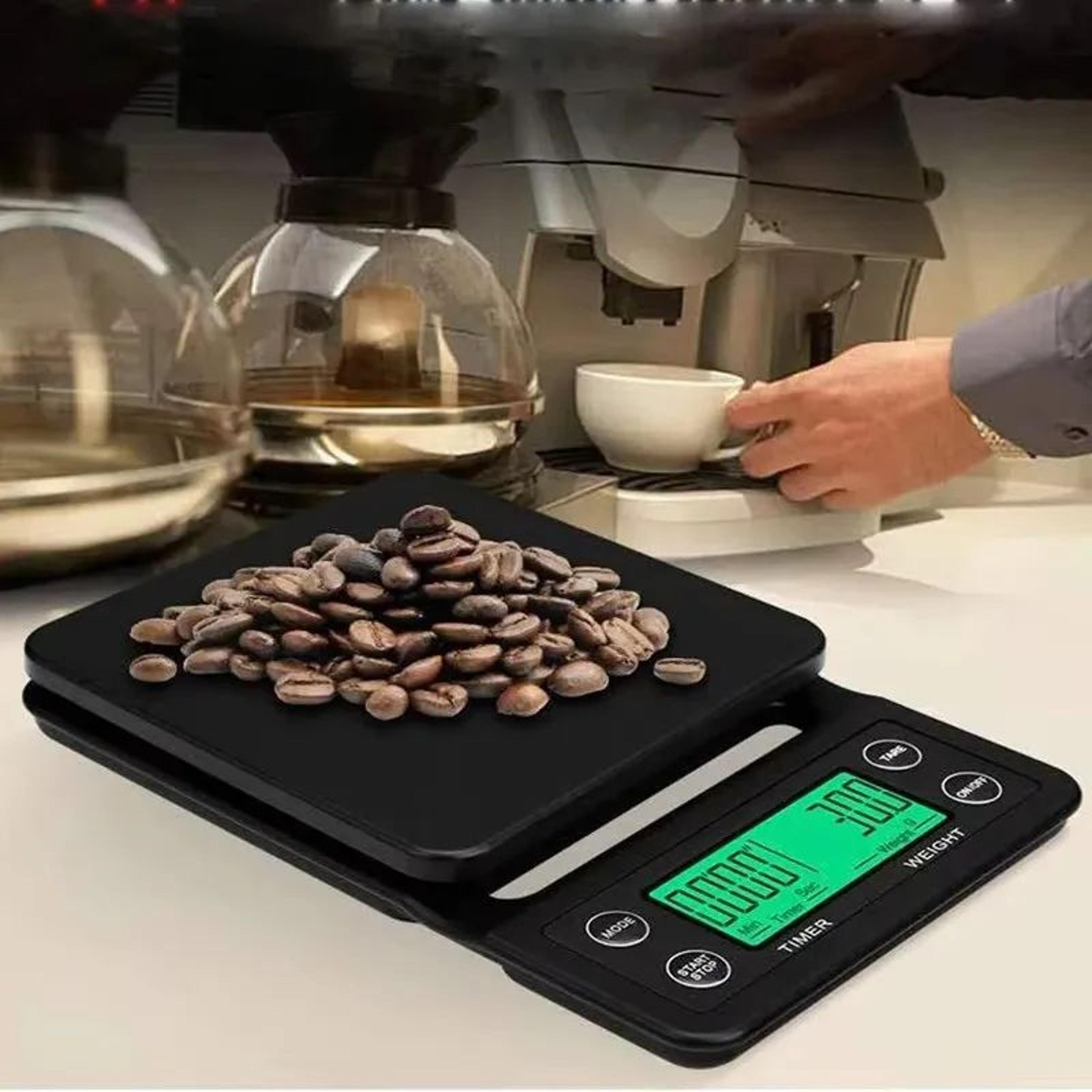 Digital Coffee Scale  Precision LCD Kitchen Scale With Brew Timer For Pour Over Espresso  Drip Coff 4