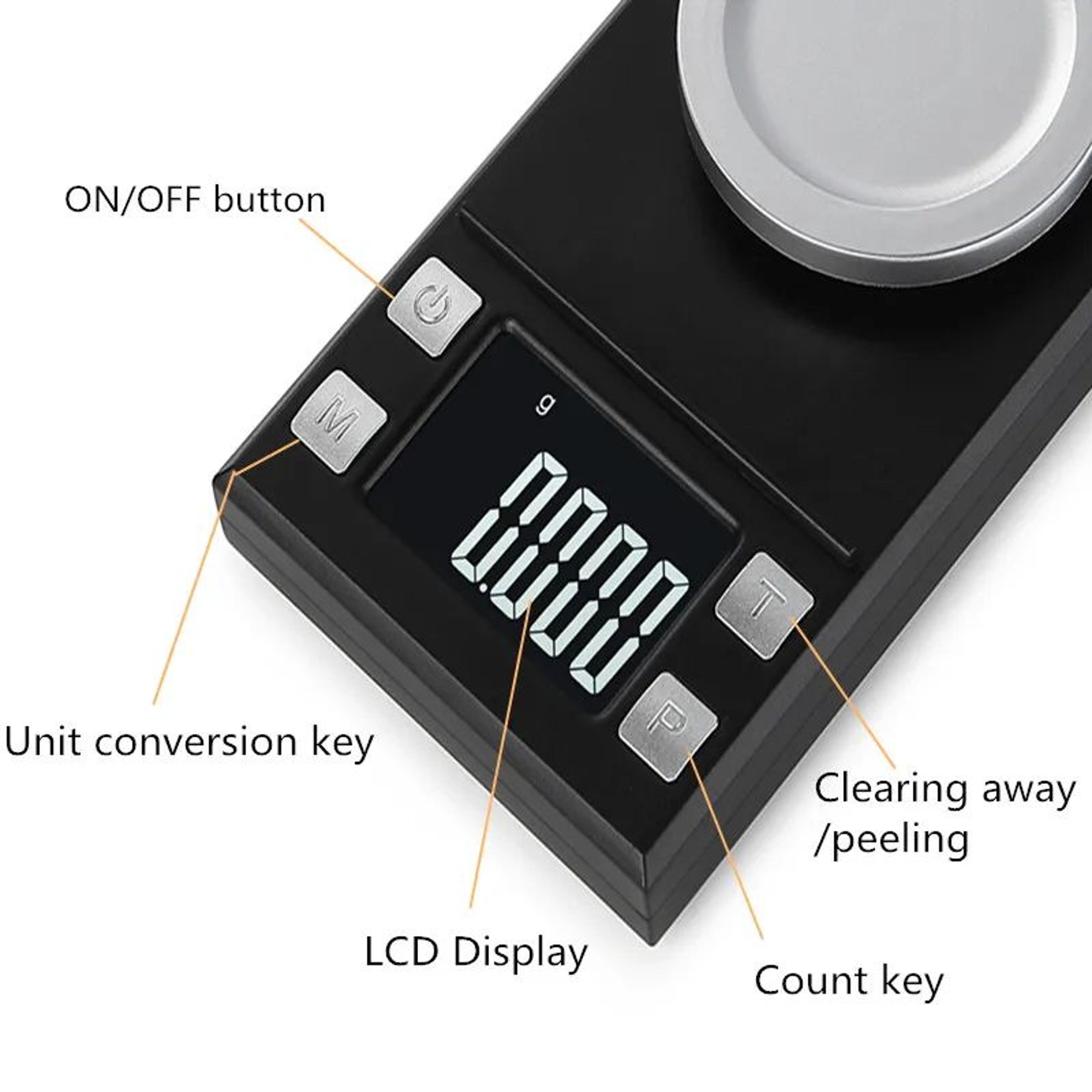 0001g Mini Digital Pocket Scale  High Accuracy 20g 50g 100g Jewelry Gold Herb Lab Gram Weight Balan 1