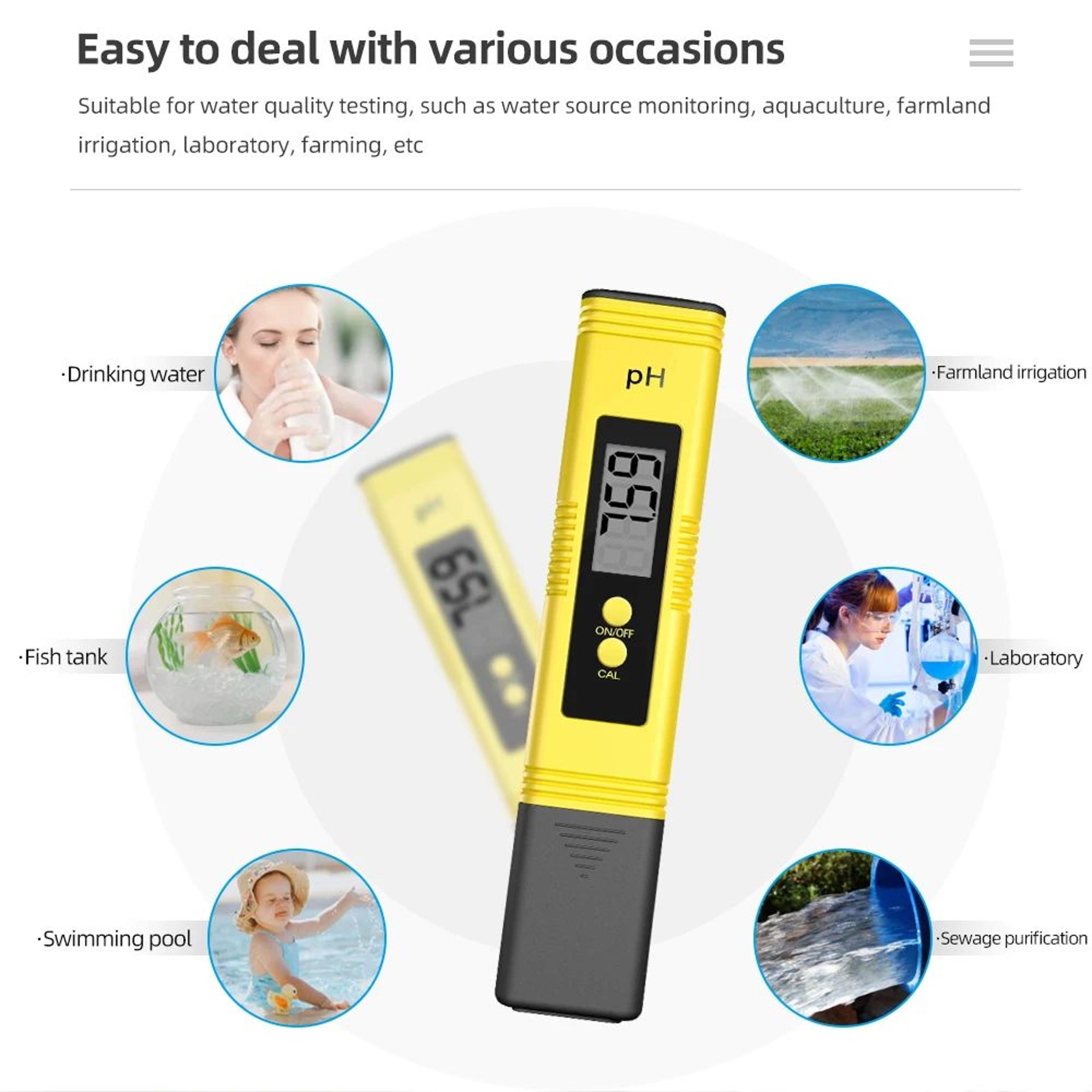 Digital PH  TDS Water Quality Tester Set  001 PH Auto Calibration Titanium Probe Meter For Aquarium 2