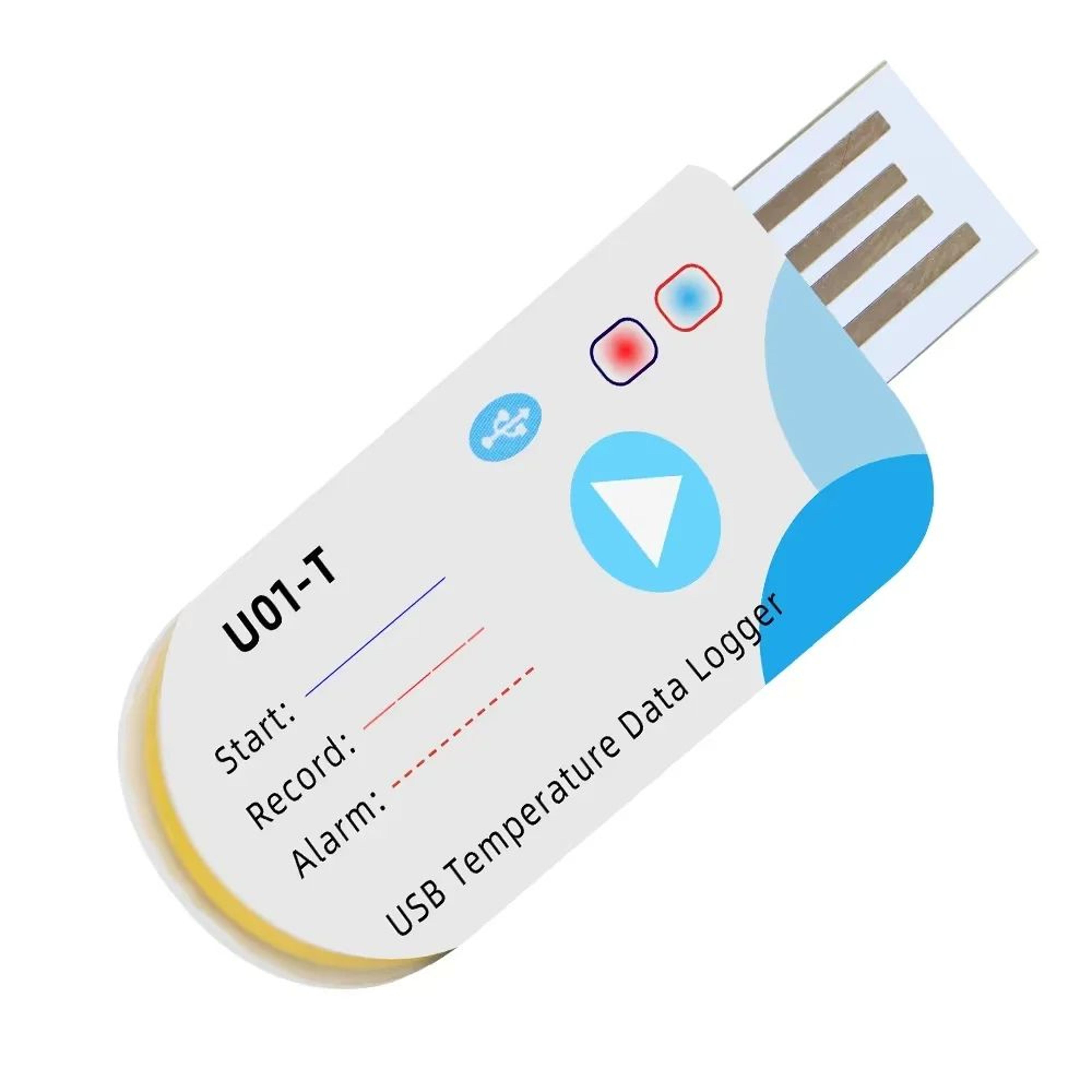 USB Temperature  Humidity Data Logger  14400Point 60Day Disposable Cold Chain Recorder With App War 4