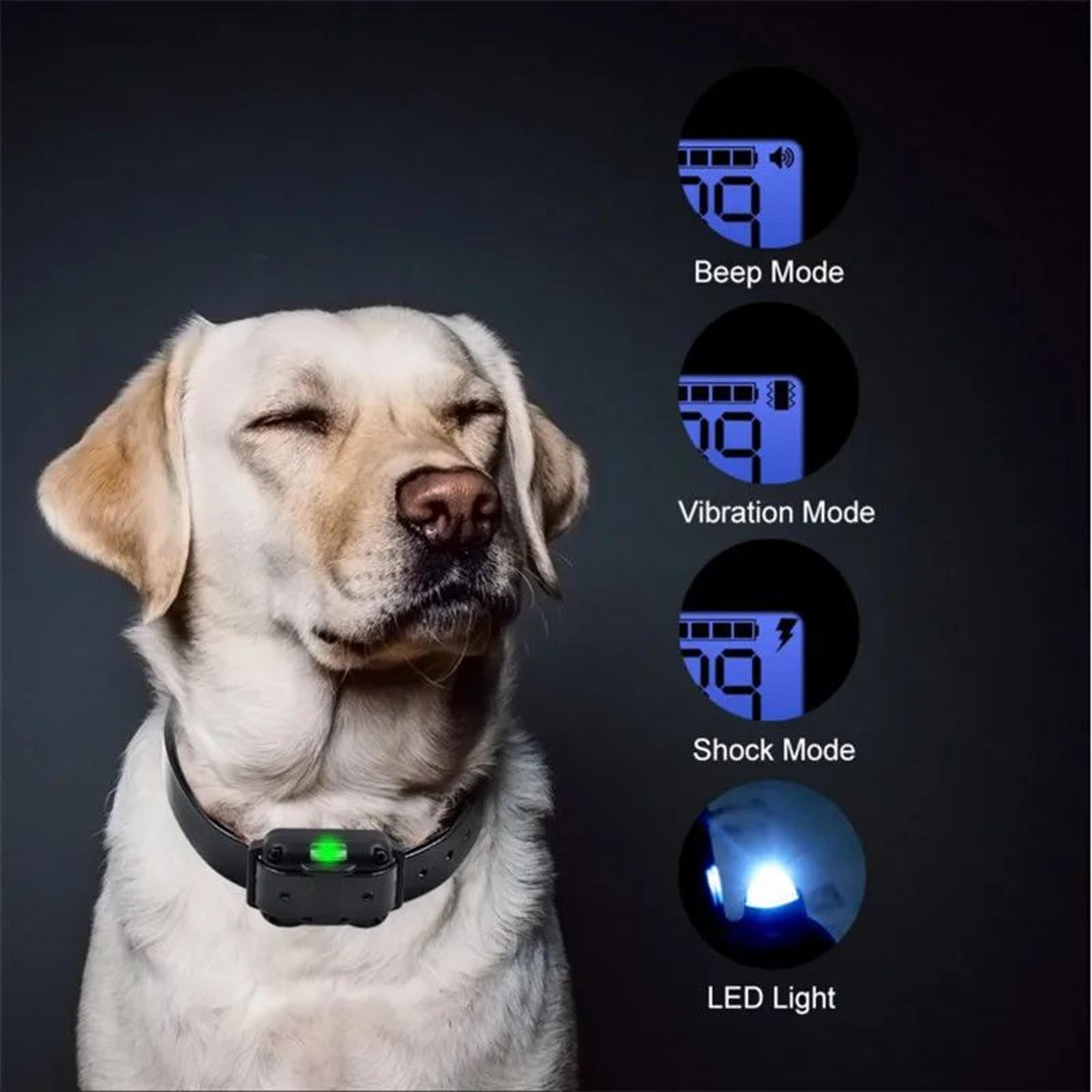 2625 FT Waterproof Dog Training Collar  Rechargeable Remote Sound Vibration Shock Trainer With LCD  4