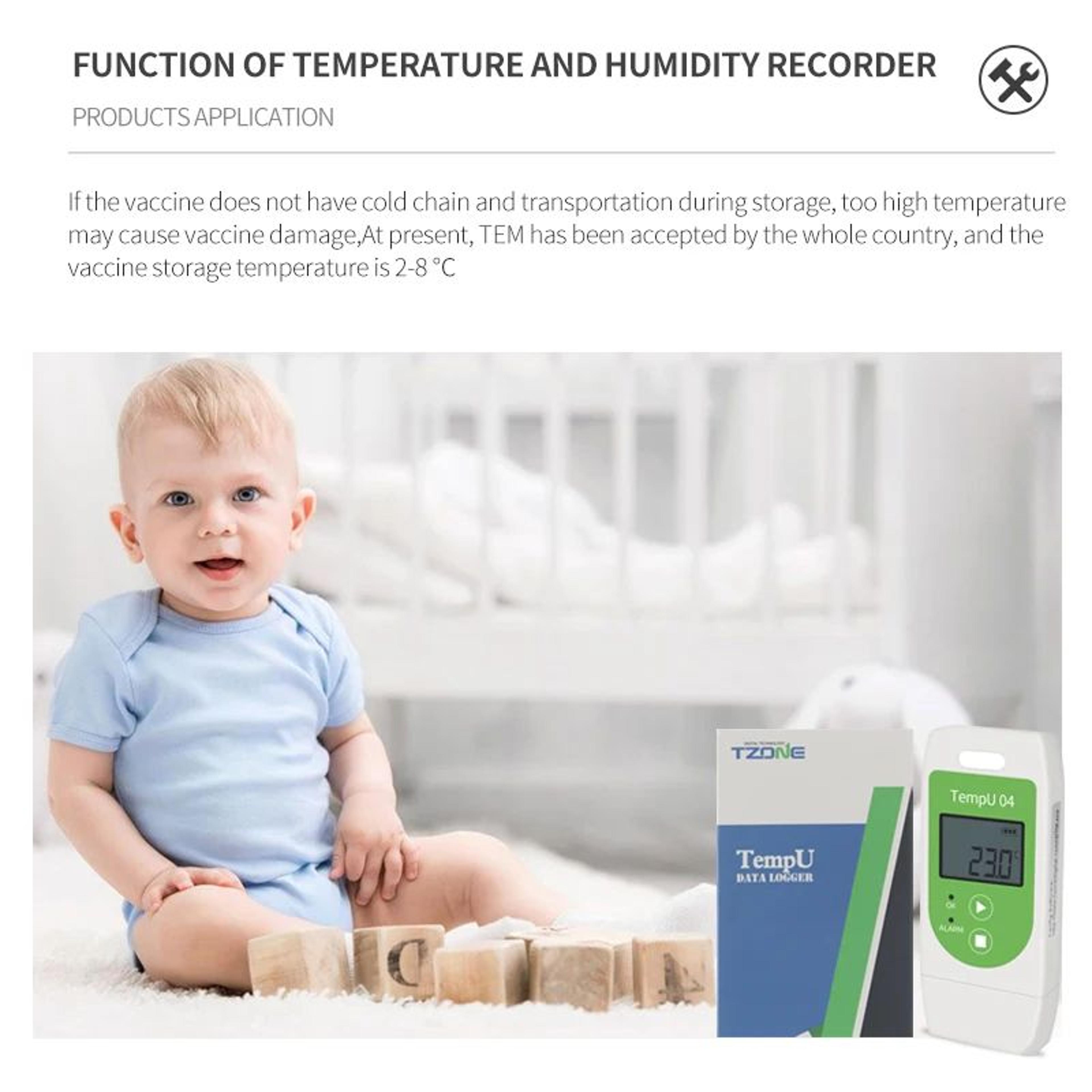 USB Temperature Data Logger  32000Record Reusable Recorder With LCD PDF CSV Reports  IP65 Protectio 4