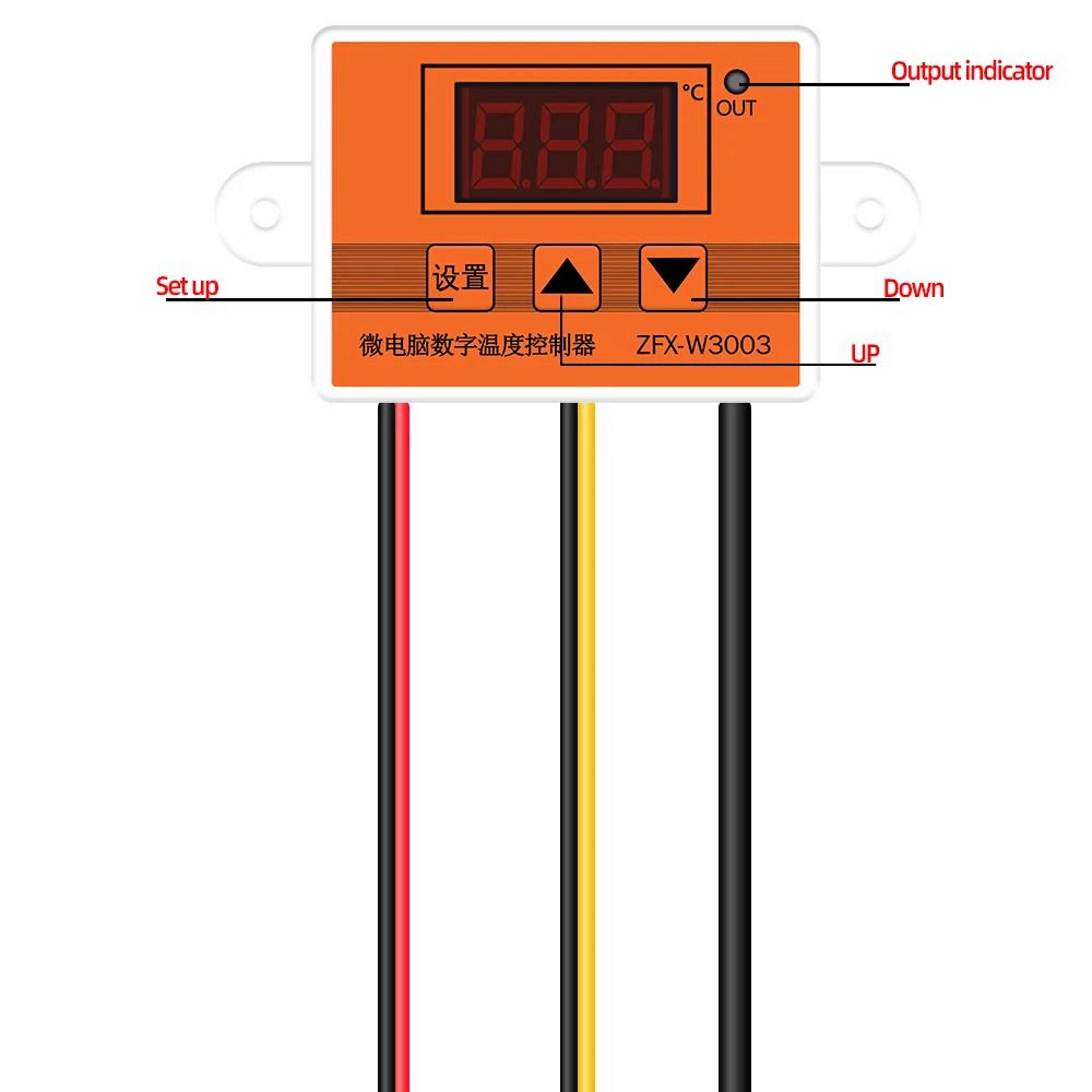Digital Temperature Controller Thermostat  12V 24V 240V KType Thermocouple Heat Regulator For Incub