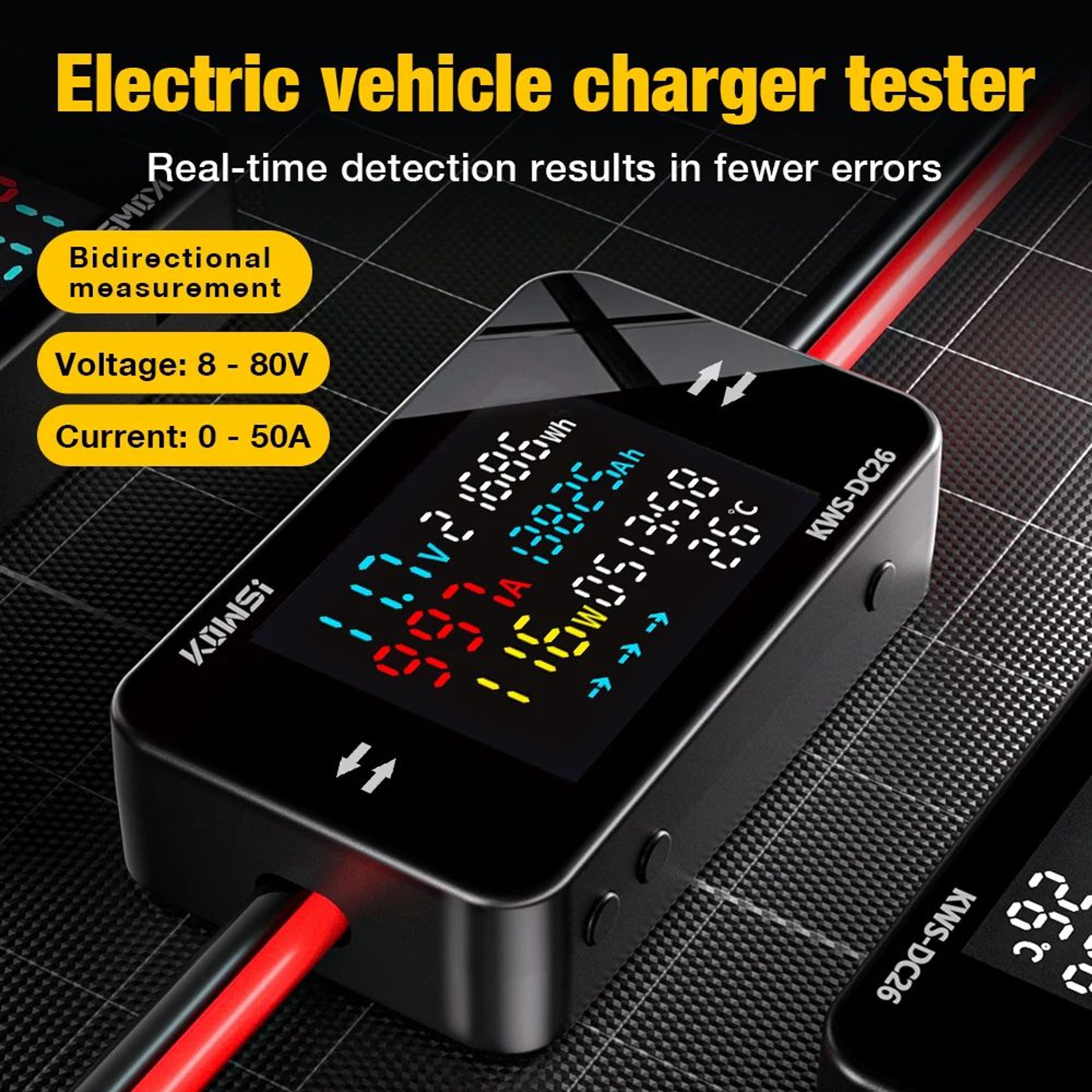 DC Battery Charging Tester  880V Power Energy Voltage Current Meter With Color LCD For Solar EV Bat 0