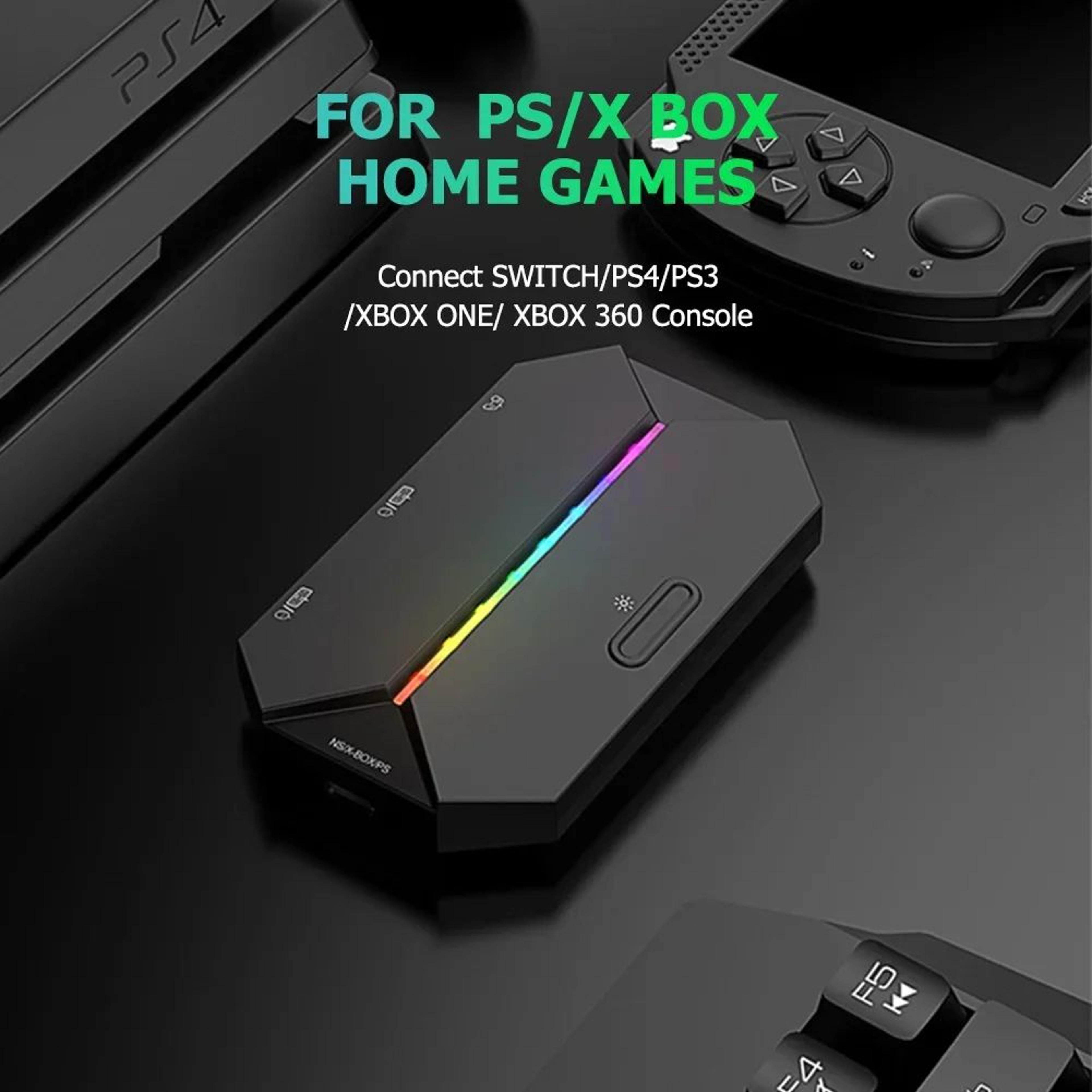 Wired Gaming Keyboard Mouse Converter  Portable Controller Adapter For Switch Xbox One PS3 PS4 Cons 4