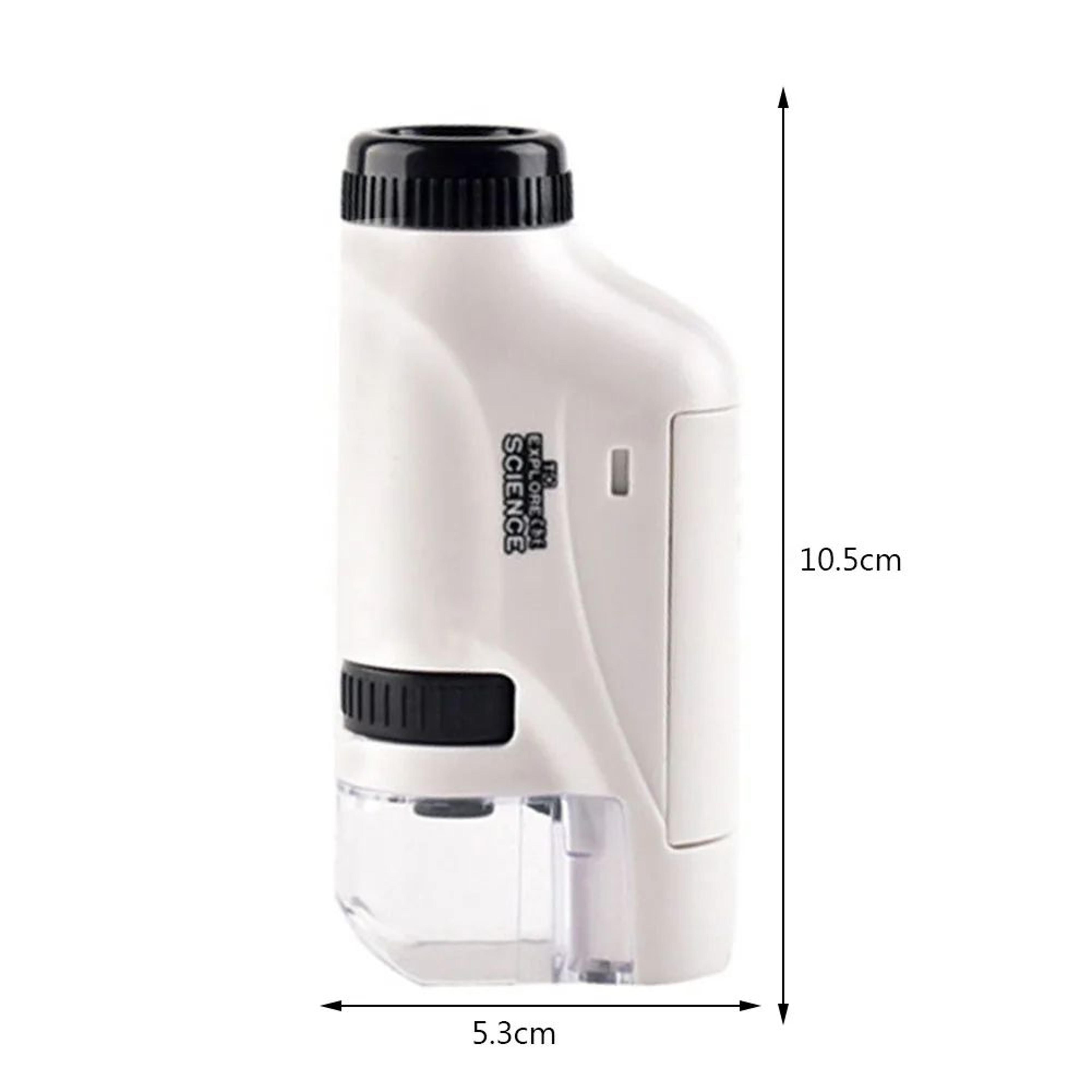 Kids Handheld Microscope Kit  60X120X Pocket Science Microscope With LED Light  Phone Viewing For S 5