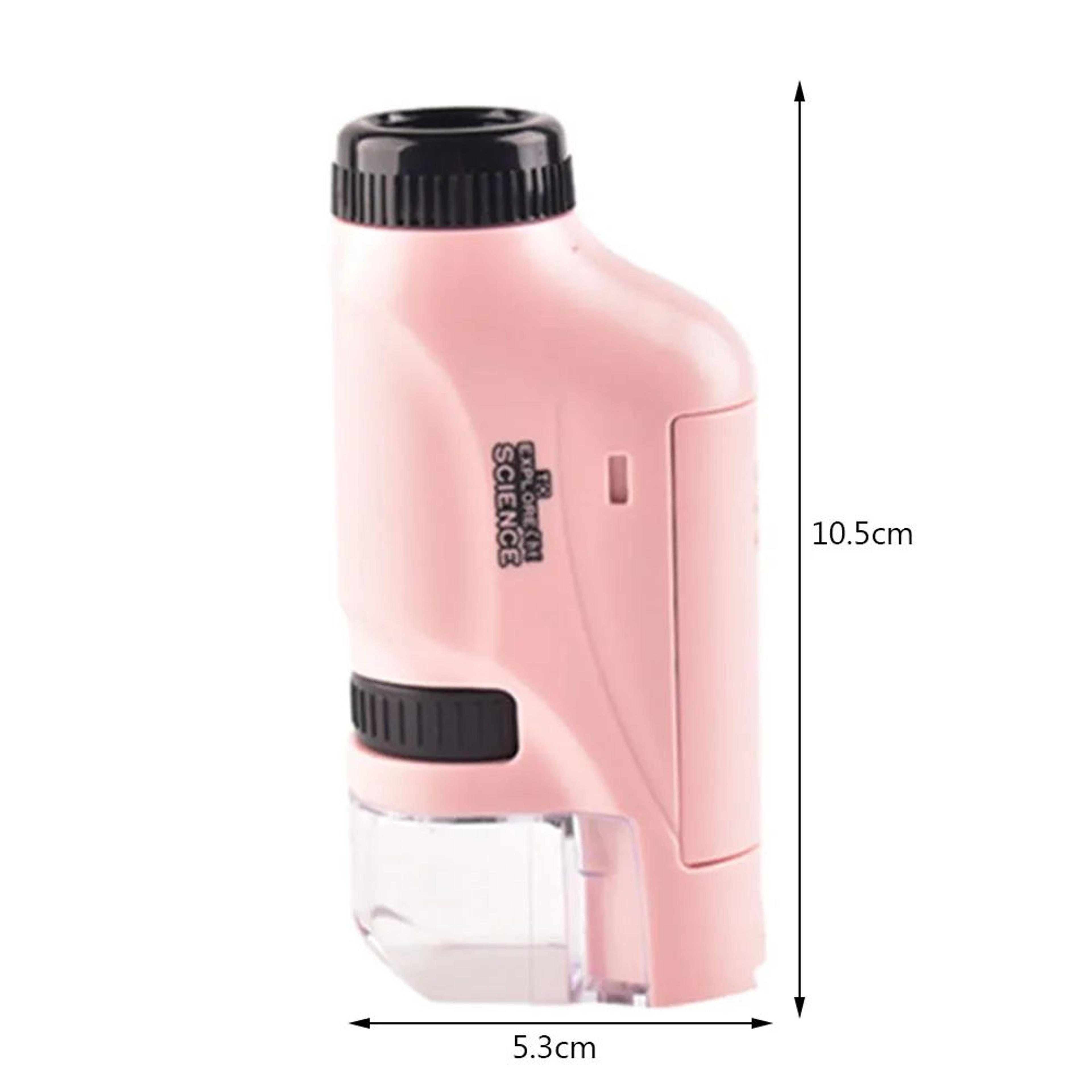 Kids Handheld Microscope Kit  60X120X Pocket Science Microscope With LED Light  Phone Viewing For S 7