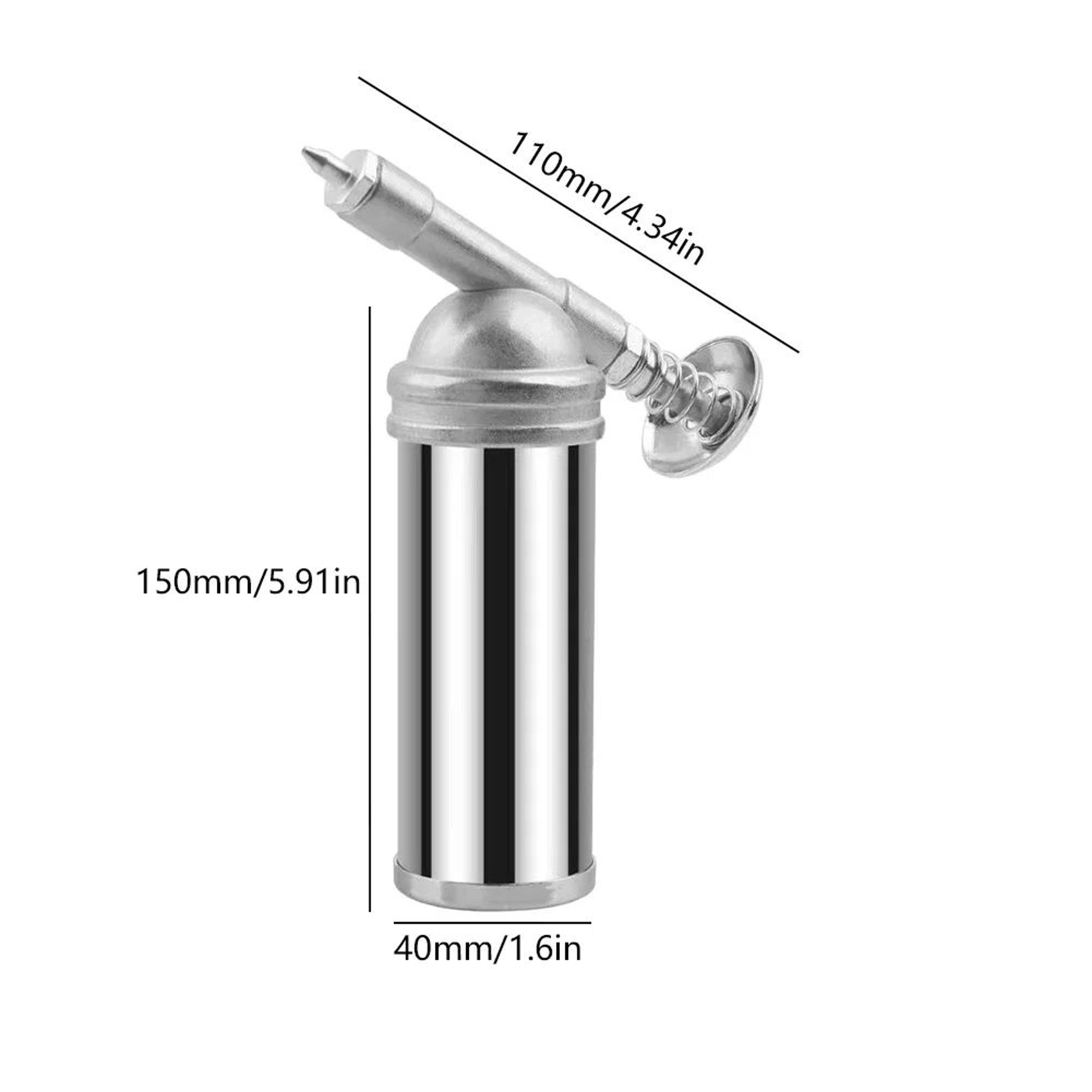 80cc Mini Grease Gun  1000 PSI Handheld High Pressure Oiler With Needle Nozzle For Automotive Tools 5