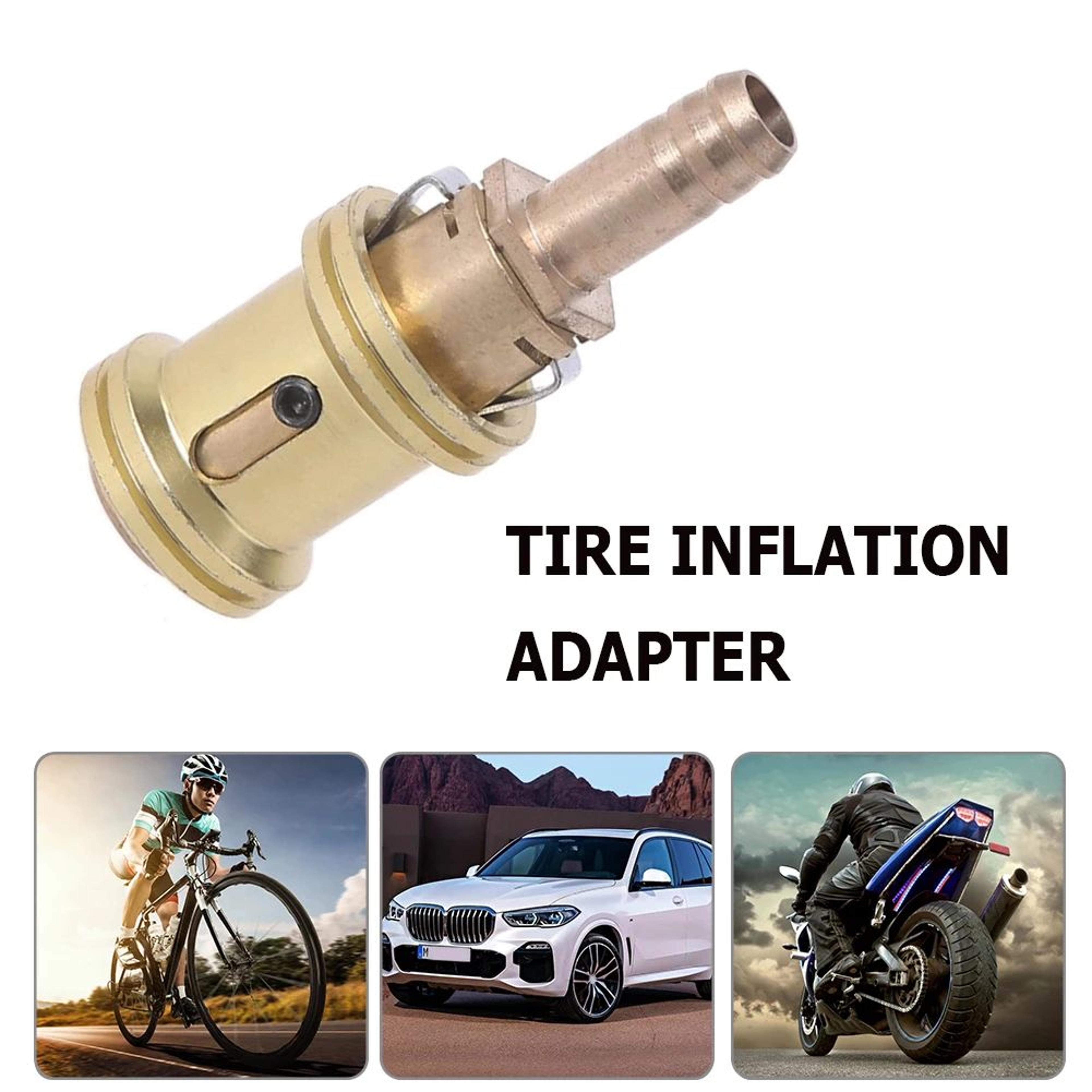 Tire Inflator Chuck  Metal Quick Connect Valve Clip Clamp Pump Nozzle Adapter For Car Motorcycle Bi 3