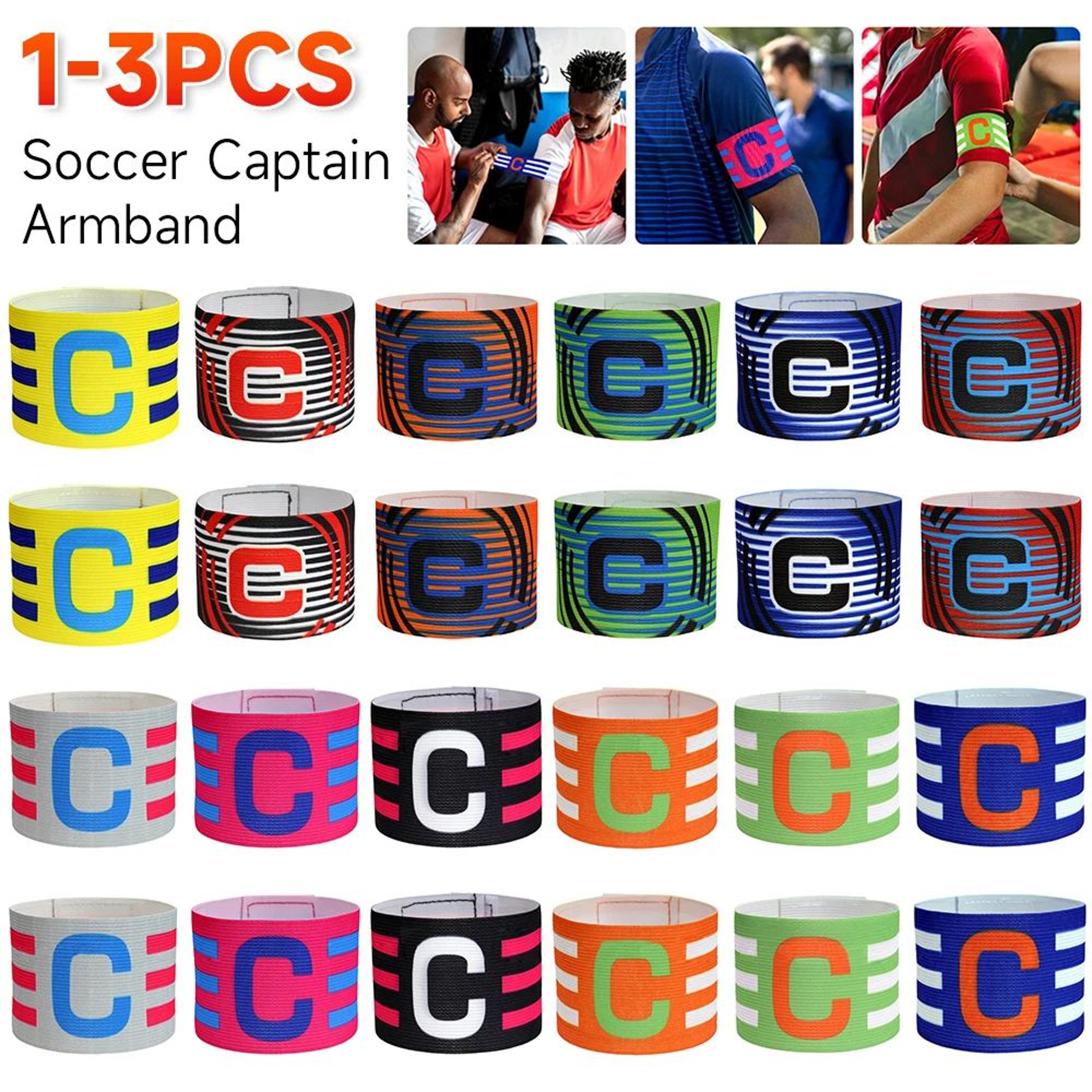 Soccer Captain Armband  Adjustable 122Inch Elastic Nylon Leader Arm Band For Kids Adults Football T 2