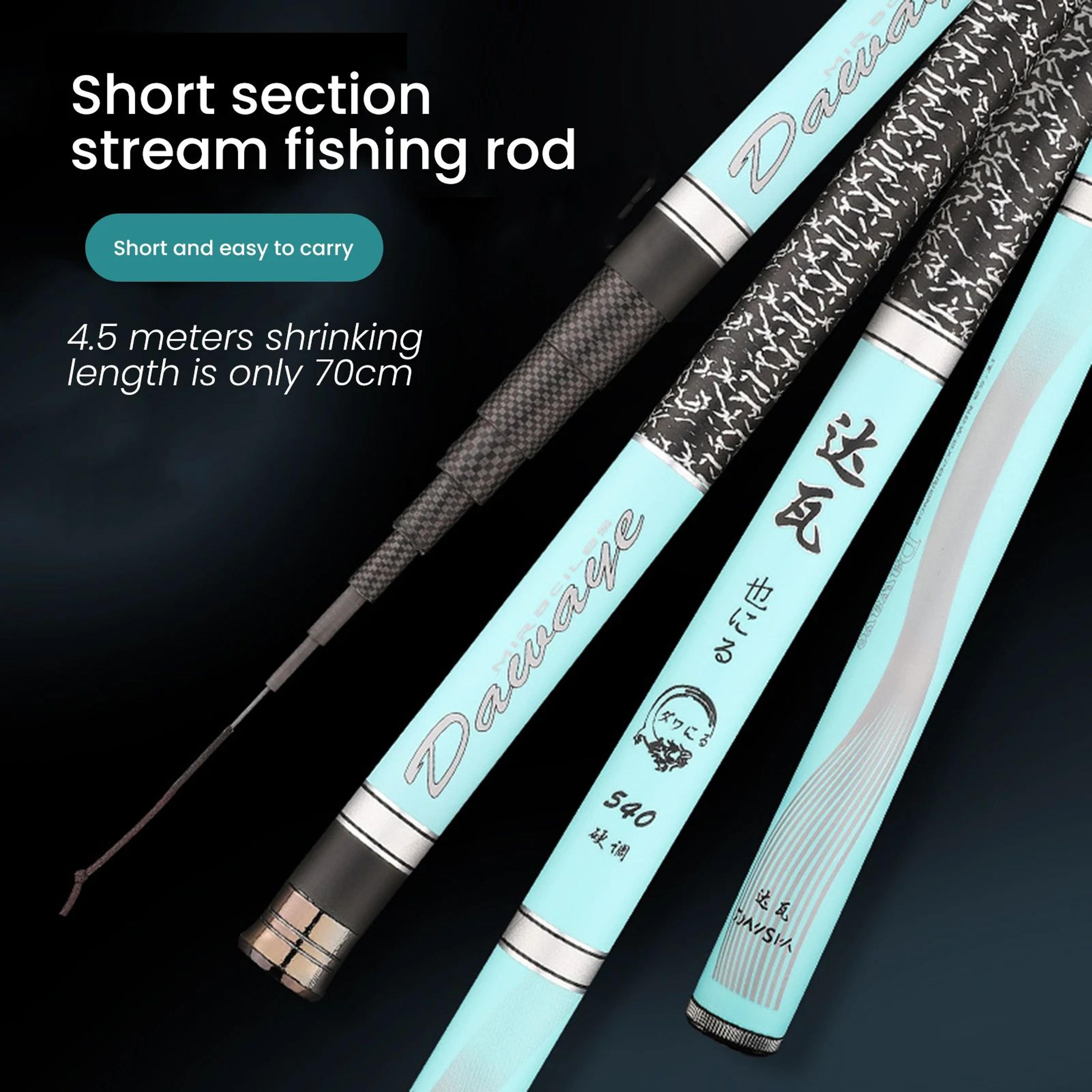 Carbon Stream Fishing Rod  Lightweight Telescopic Pole With NonSlip Handle For Camping  Outdoor Ang 2