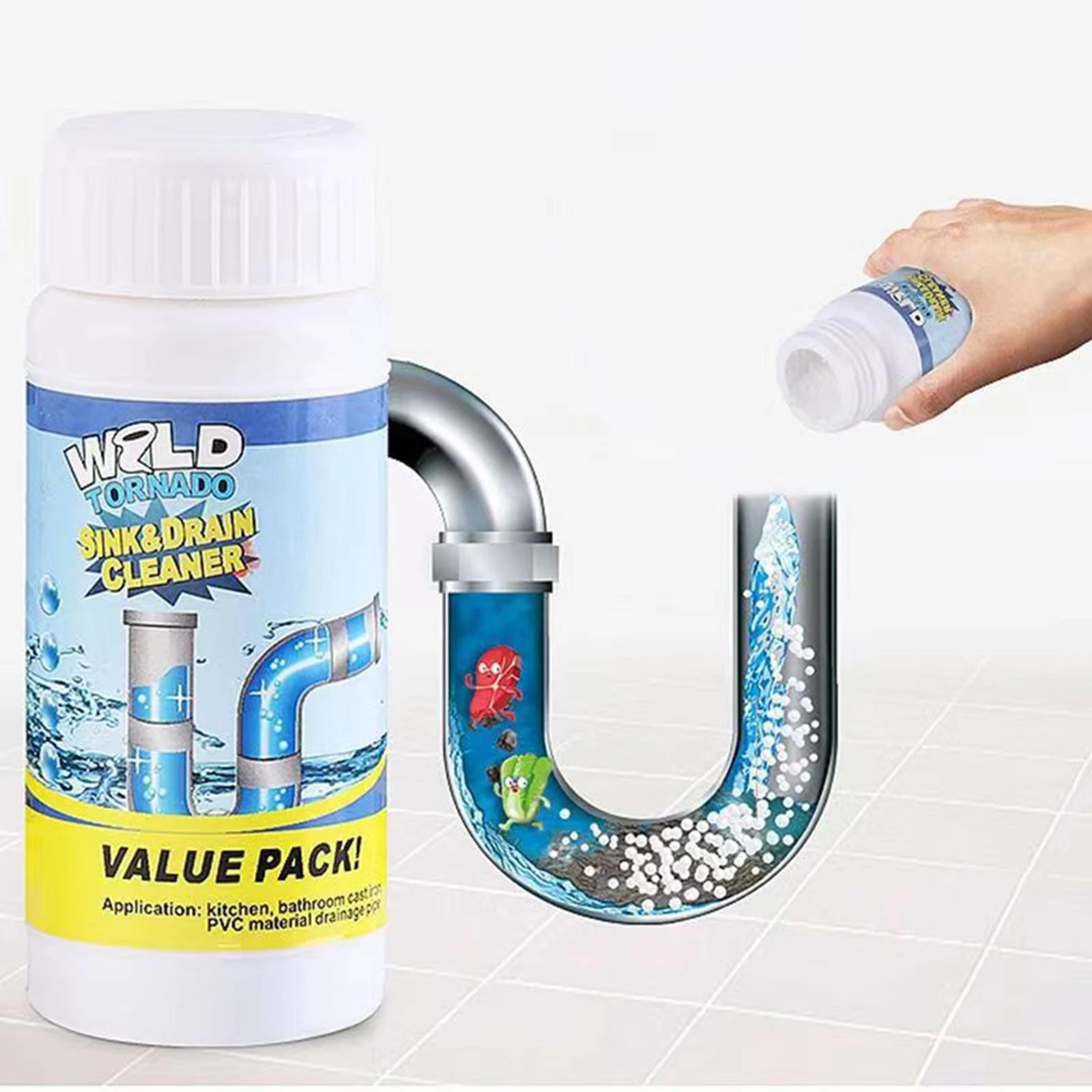 Portable Drain Cleaning Powder  FastActing Pipe Clog Remover For Kitchen Sinks Toilets Bathrooms  S 1