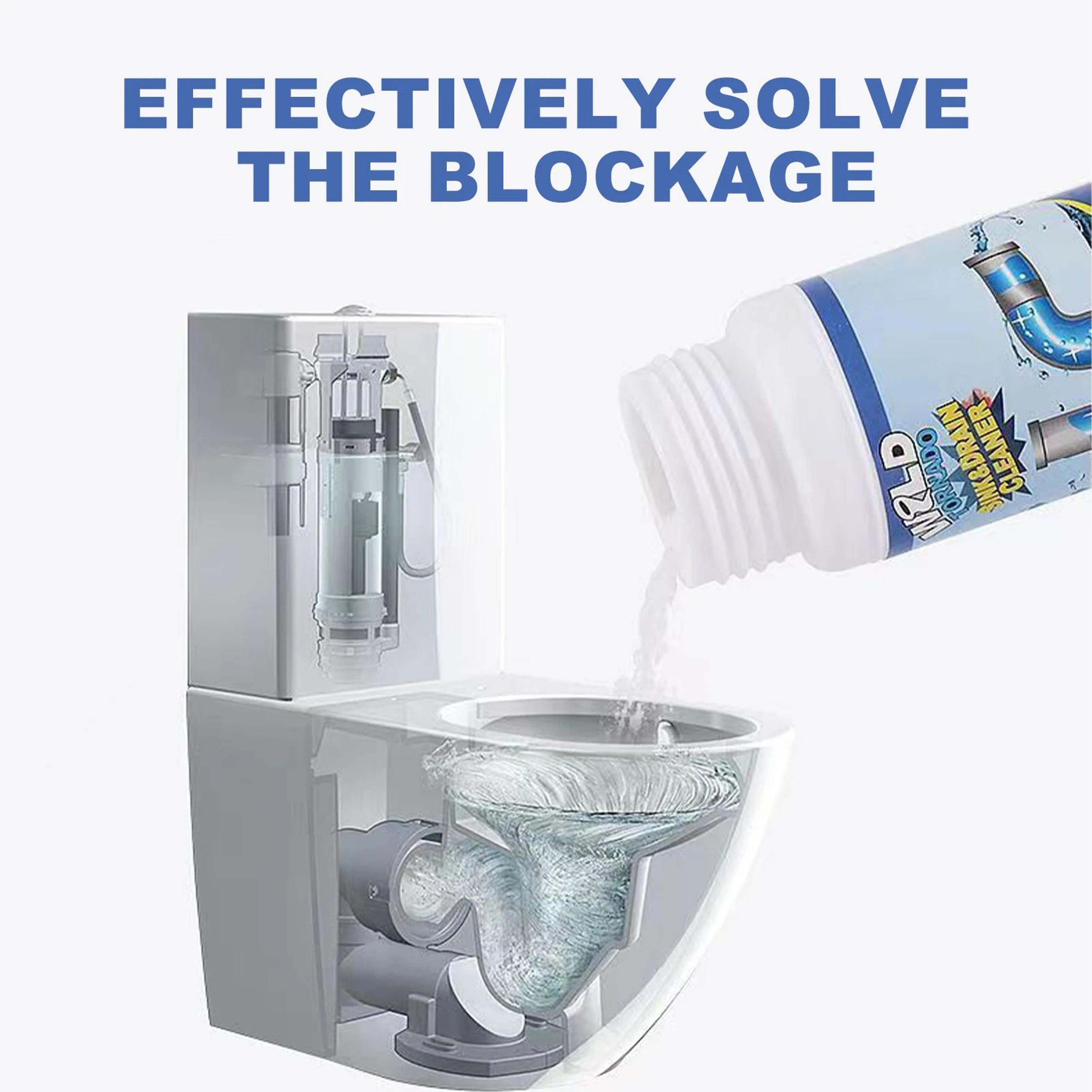 Portable Drain Cleaning Powder  FastActing Pipe Clog Remover For Kitchen Sinks Toilets Bathrooms  S 2
