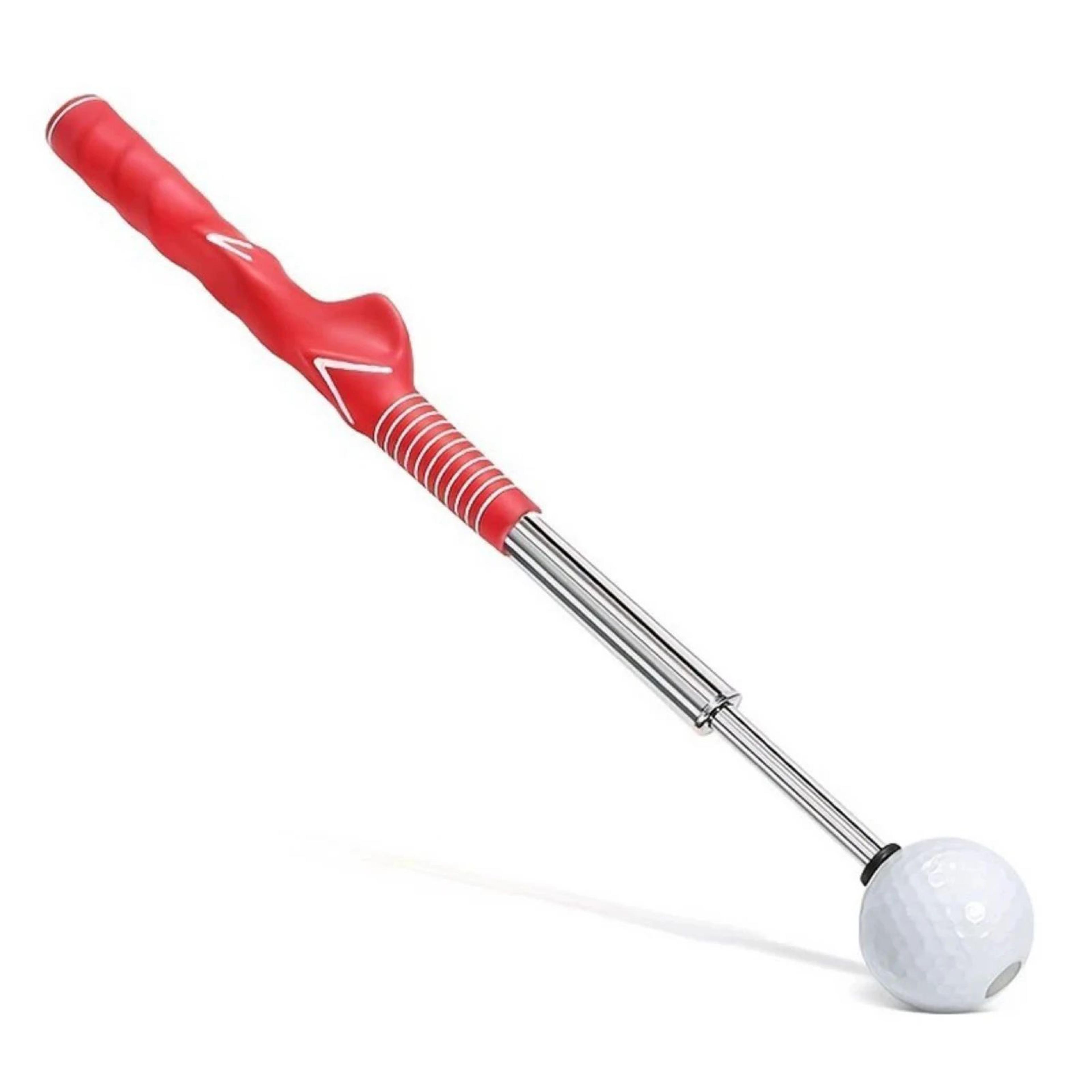 Retractable Golf Swing Trainer  Portable Grip Practice Aid With Click Feedback For Rhythm Stance  I 8