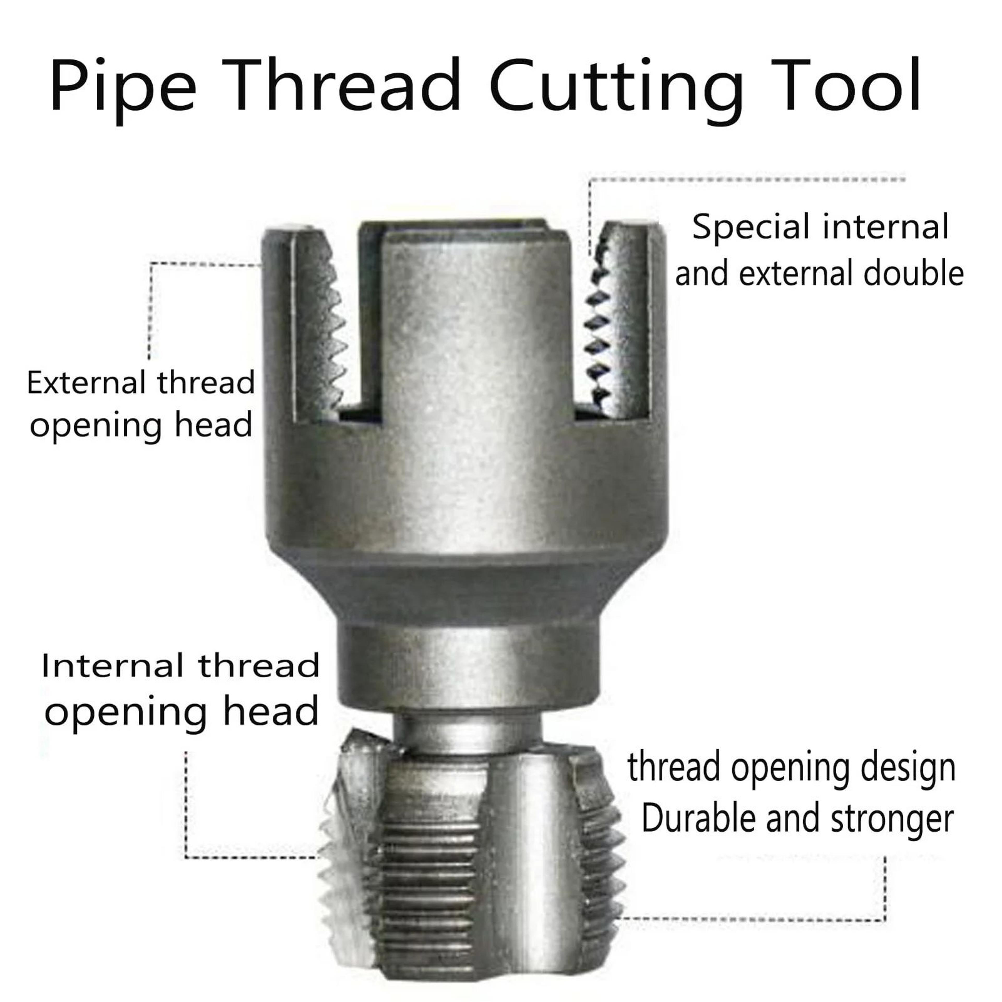 Integrated Pipe Threading Tool  Steel Internal  External Thread Cutter For 12  34 In PVC PPR PE Pip 2