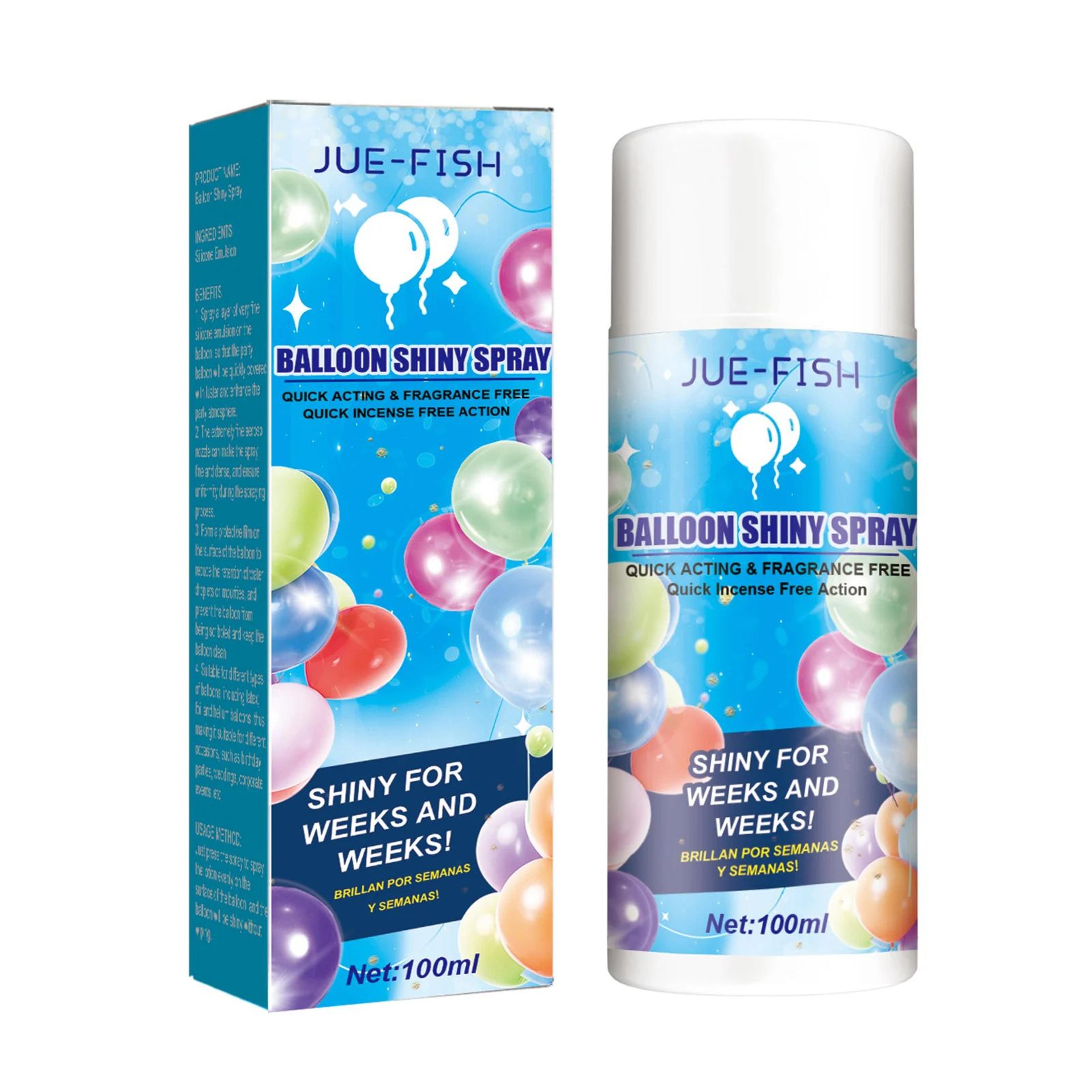 Balloon High Gloss Shine Spray  338 Fl Oz AntiFade Brightener Polish For Latex Balloons Arches  Par 6