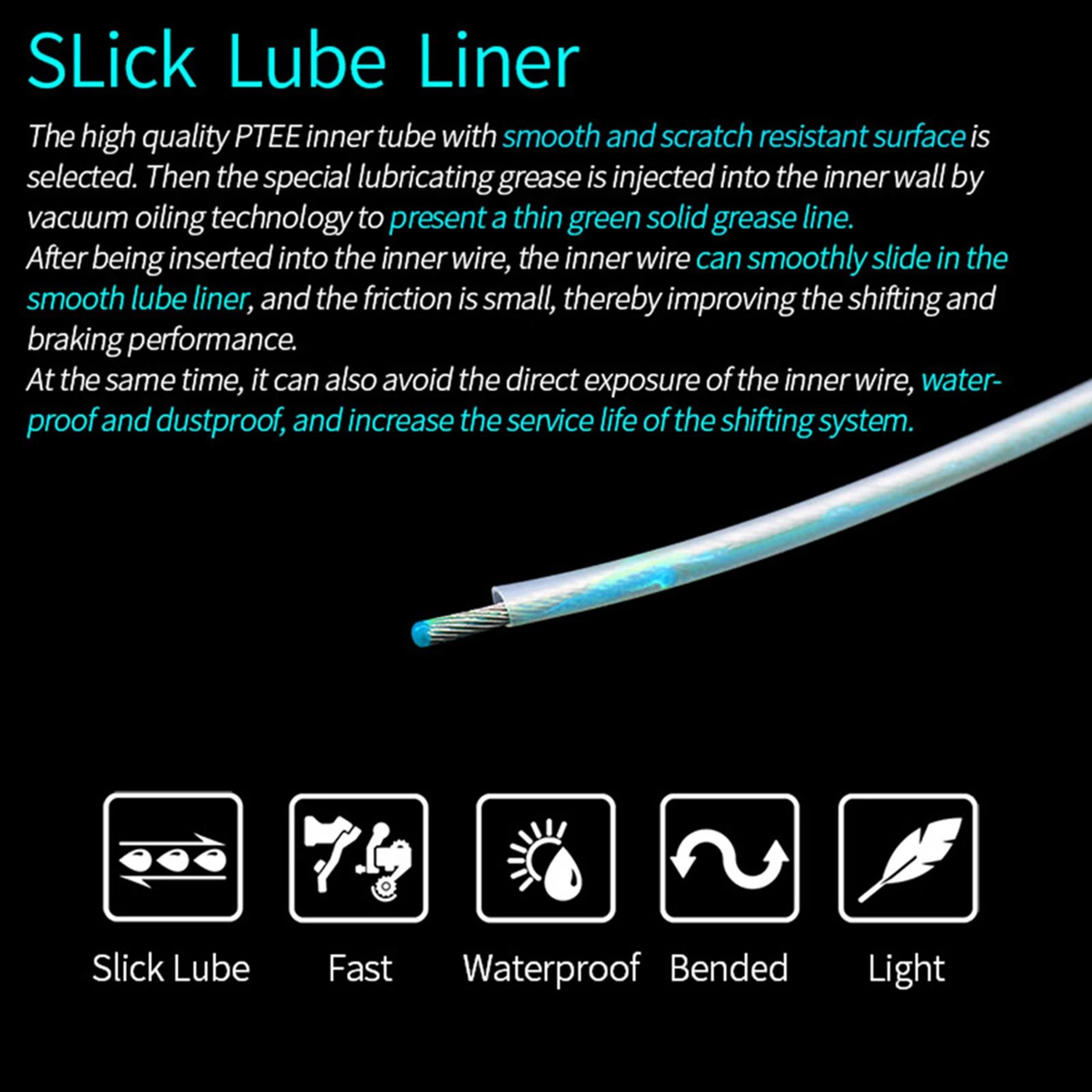 Universal Bicycle Brake Cable Lube Guide  Waterproof PTFE Inner Tube For Mountain Road  Commuter Bi 5