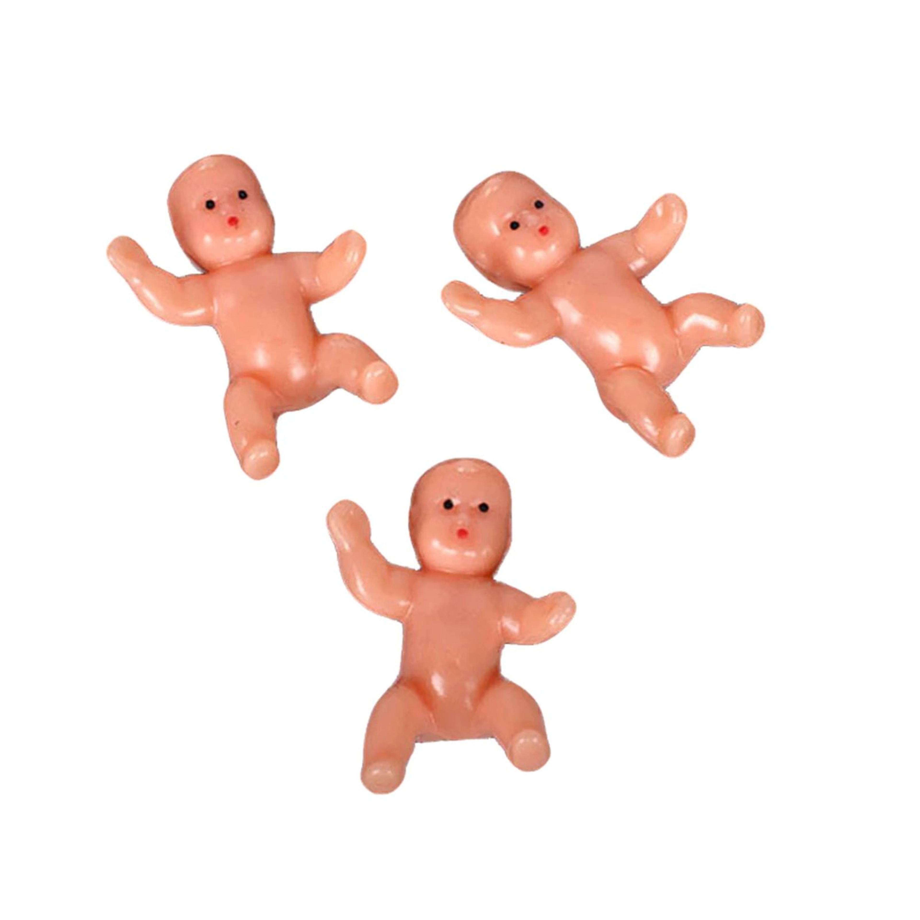 10pcs Tiny Baby Figurines  Mini Plastic Babies For Baby Showers Cake Decor Party Favors  DIY Crafts 3