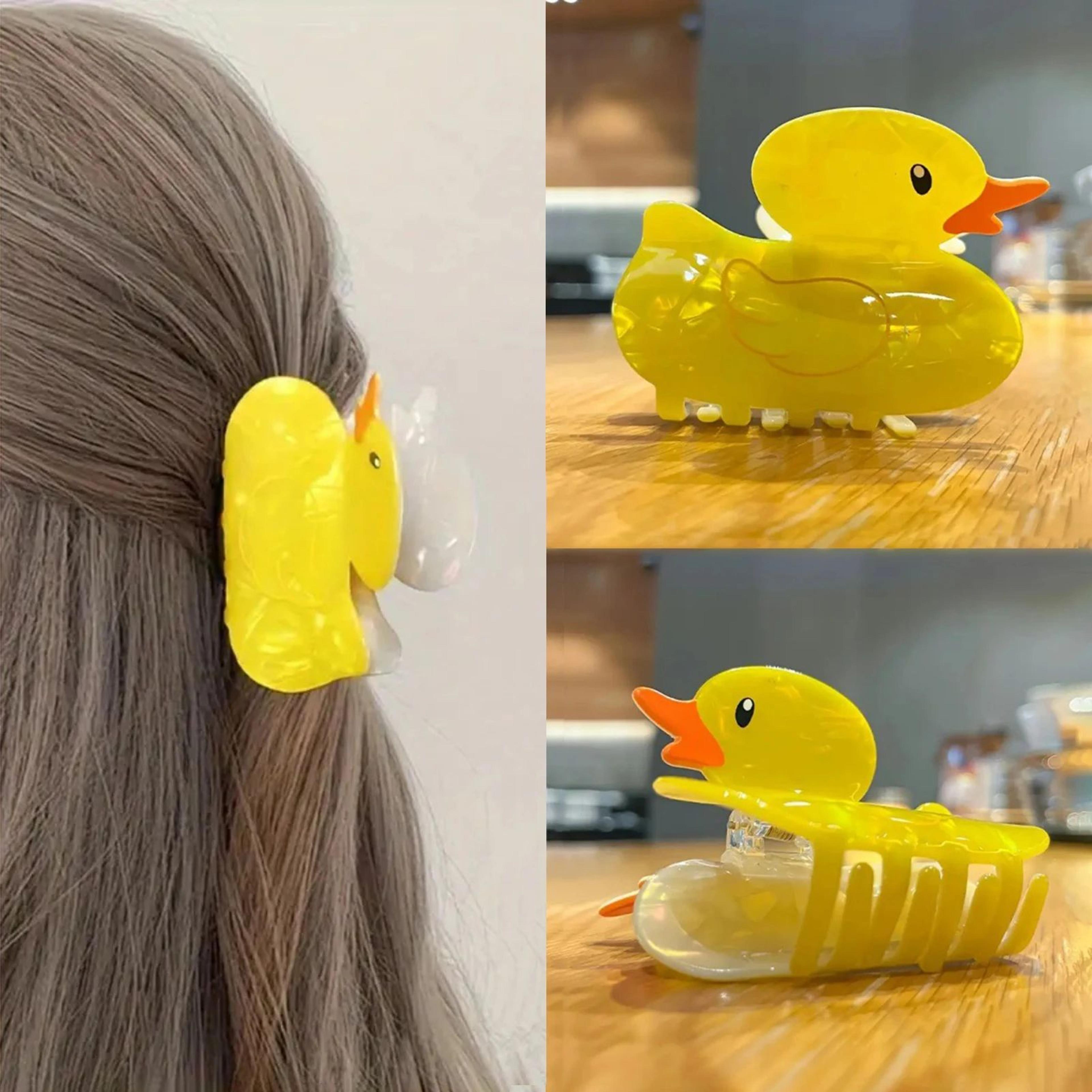 Duck Hair Claw Clip  Novelty Animal NonSlip Jaw Clip For Cute Hairstyles Hair Styling  DIY Looks 3