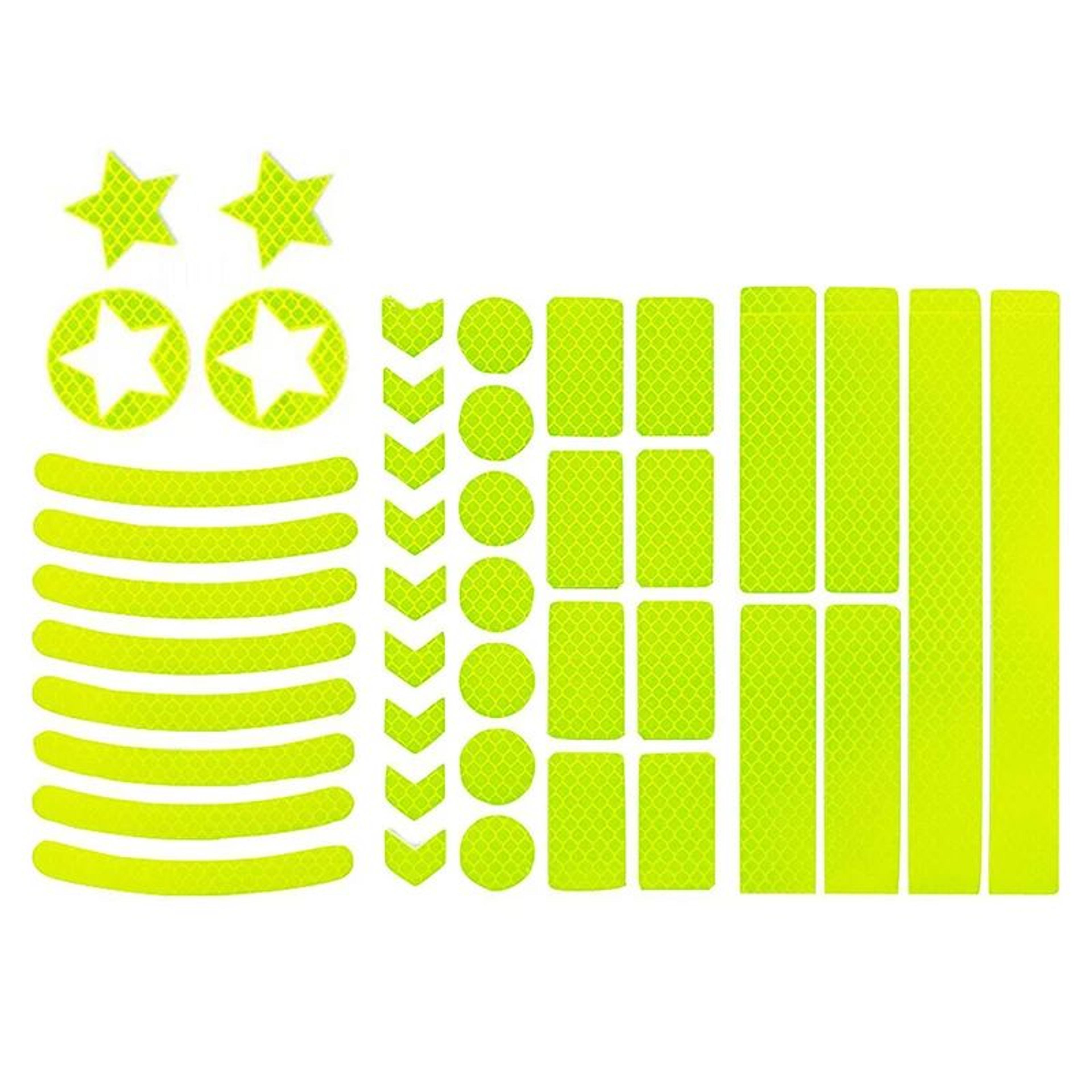Fluorescent Reflective Warning Tape  Adhesive AntiCollision Safety Stickers For Car Bike Stairs Wal 1