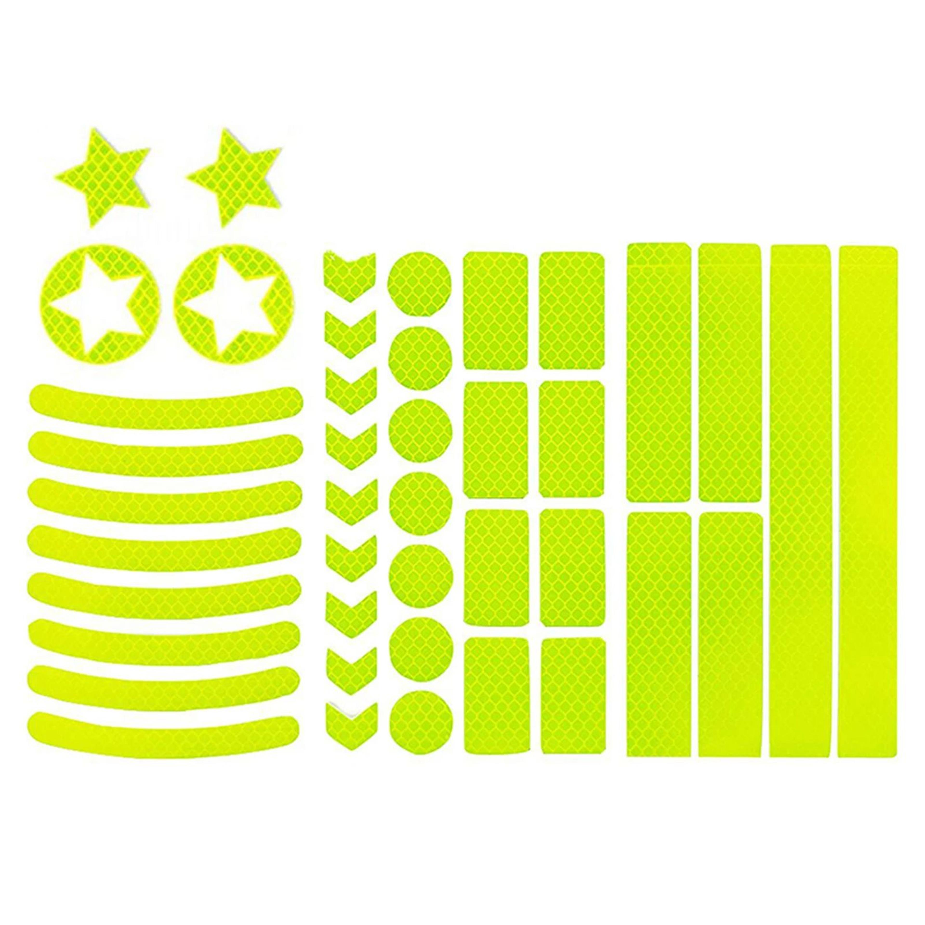 Fluorescent Reflective Warning Tape  Adhesive AntiCollision Safety Stickers For Car Bike Stairs Wal 7
