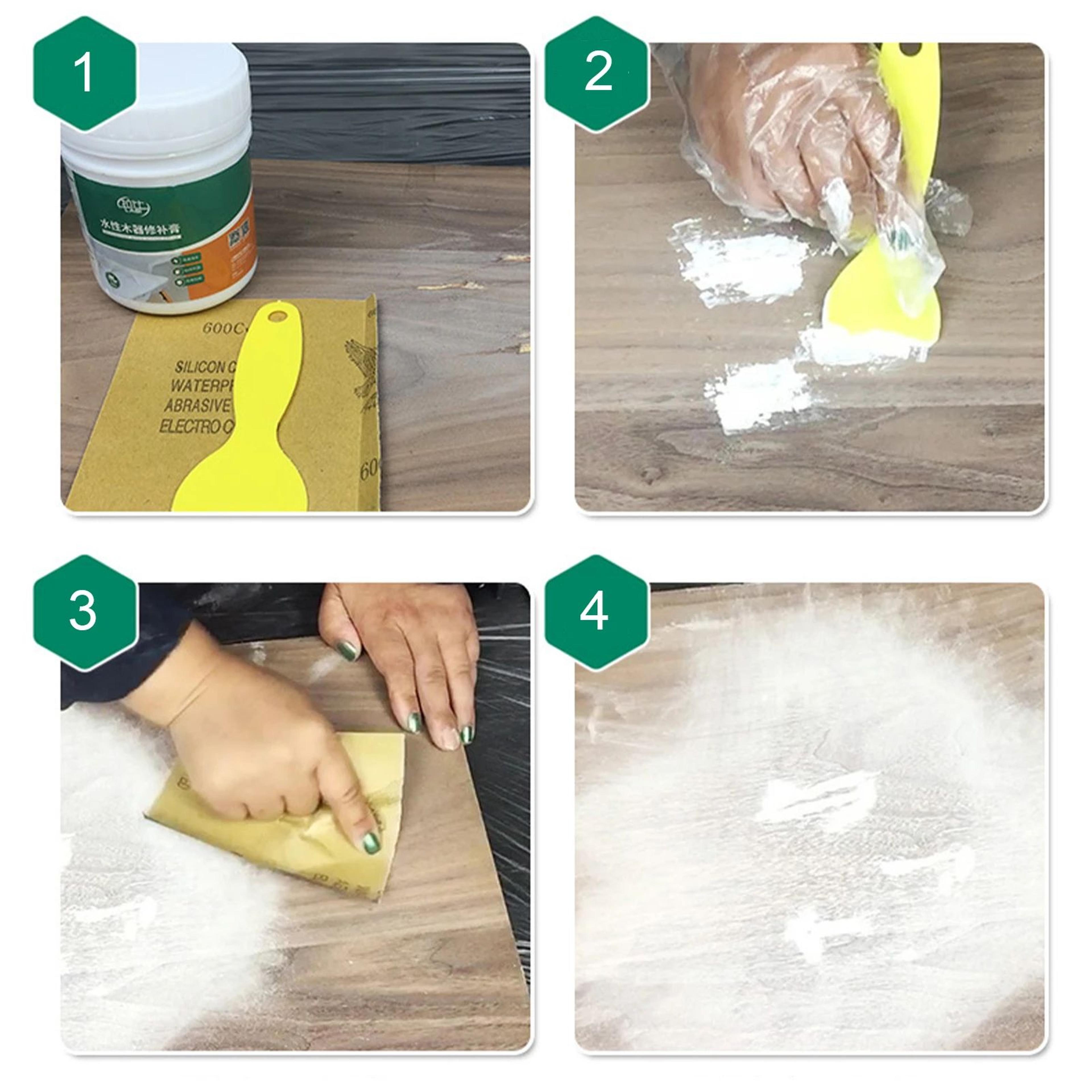 Wood Floor Repair Paste  Waterproof Scratch Crack Chip  Hole Filler Cream For Furniture Floors Wall 2
