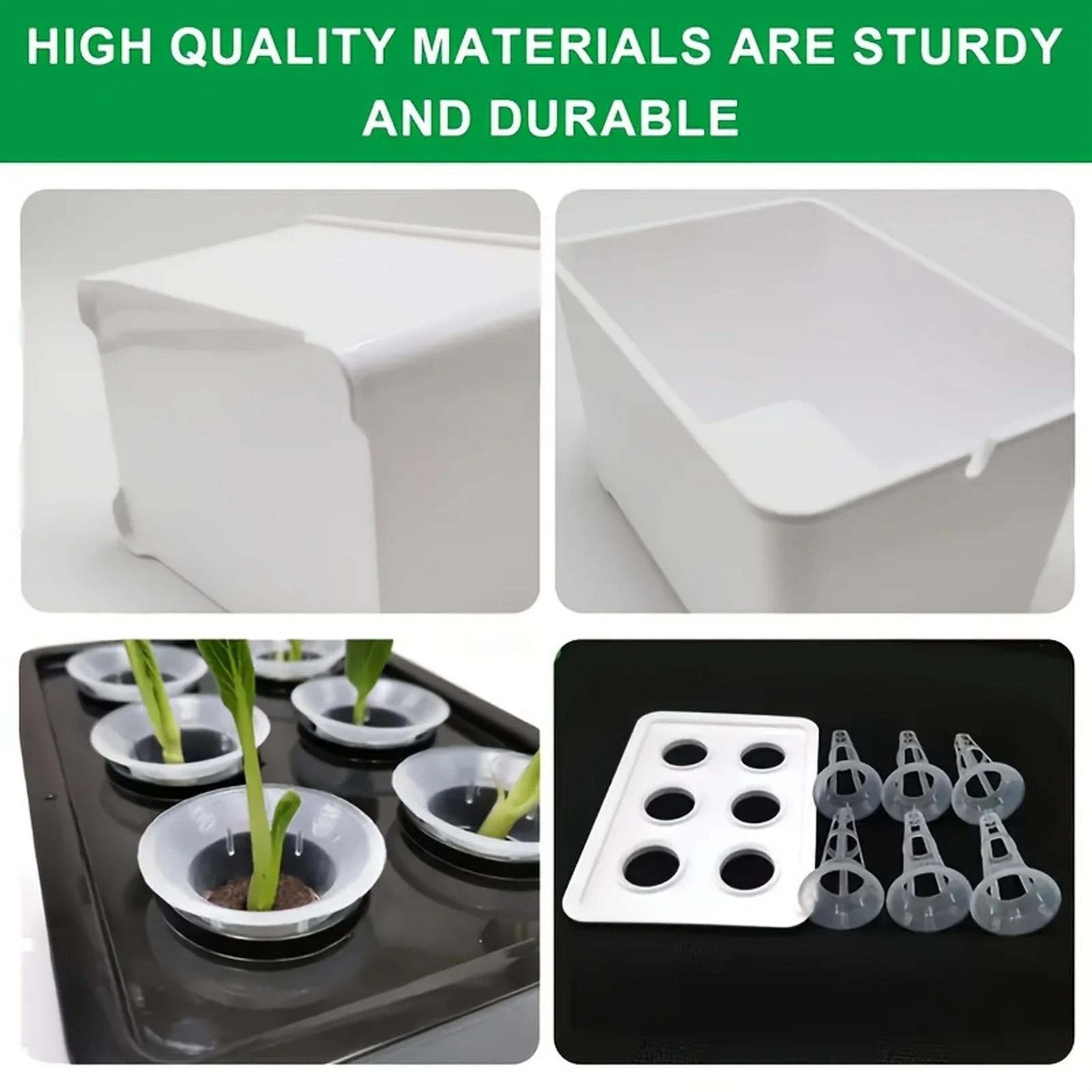 Hydroponic Grower Box With Seedling Cups  Mini SelfWatering Indoor Herb Garden Container For DIY Sm 3