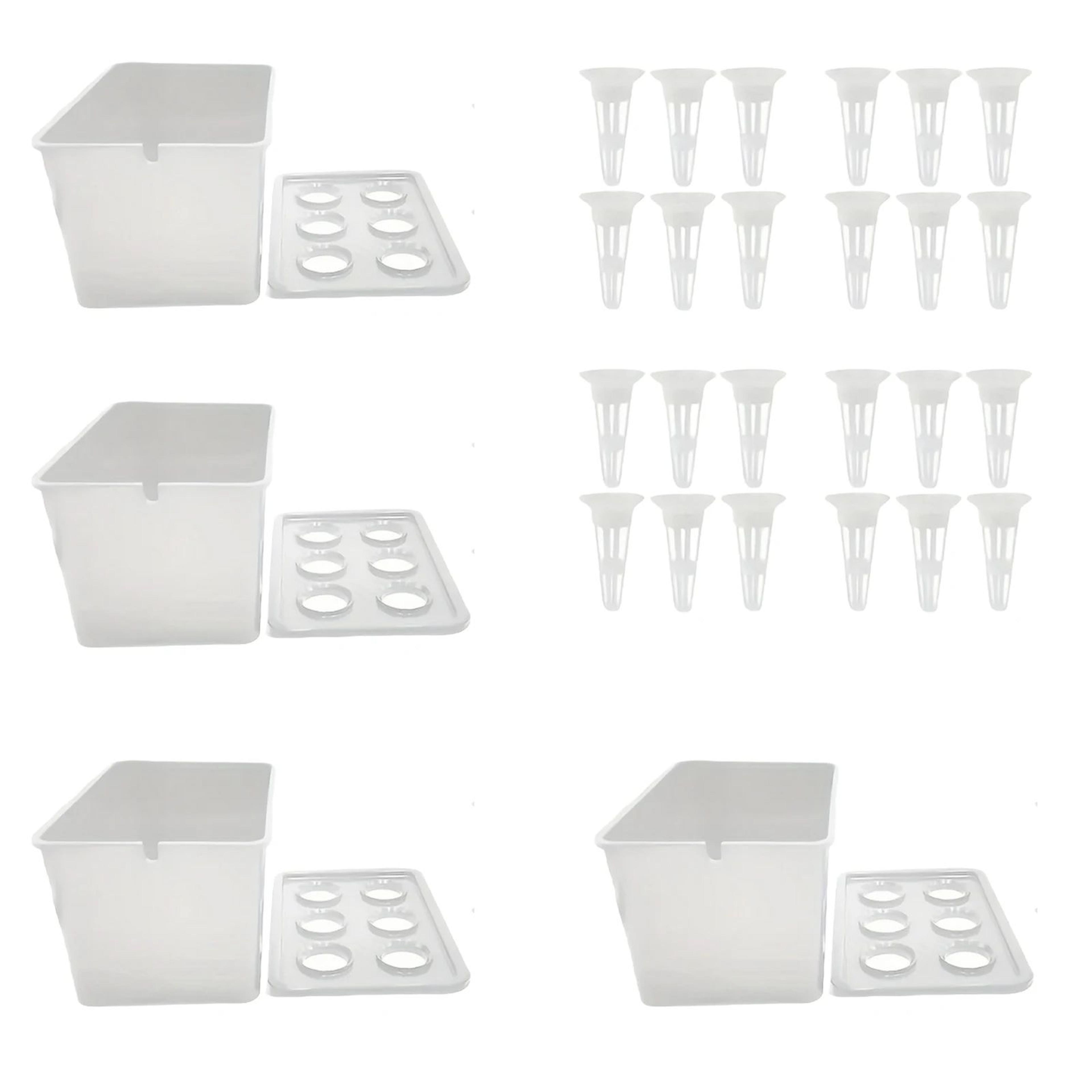 Hydroponic Grower Box With Seedling Cups  Mini SelfWatering Indoor Herb Garden Container For DIY Sm 8