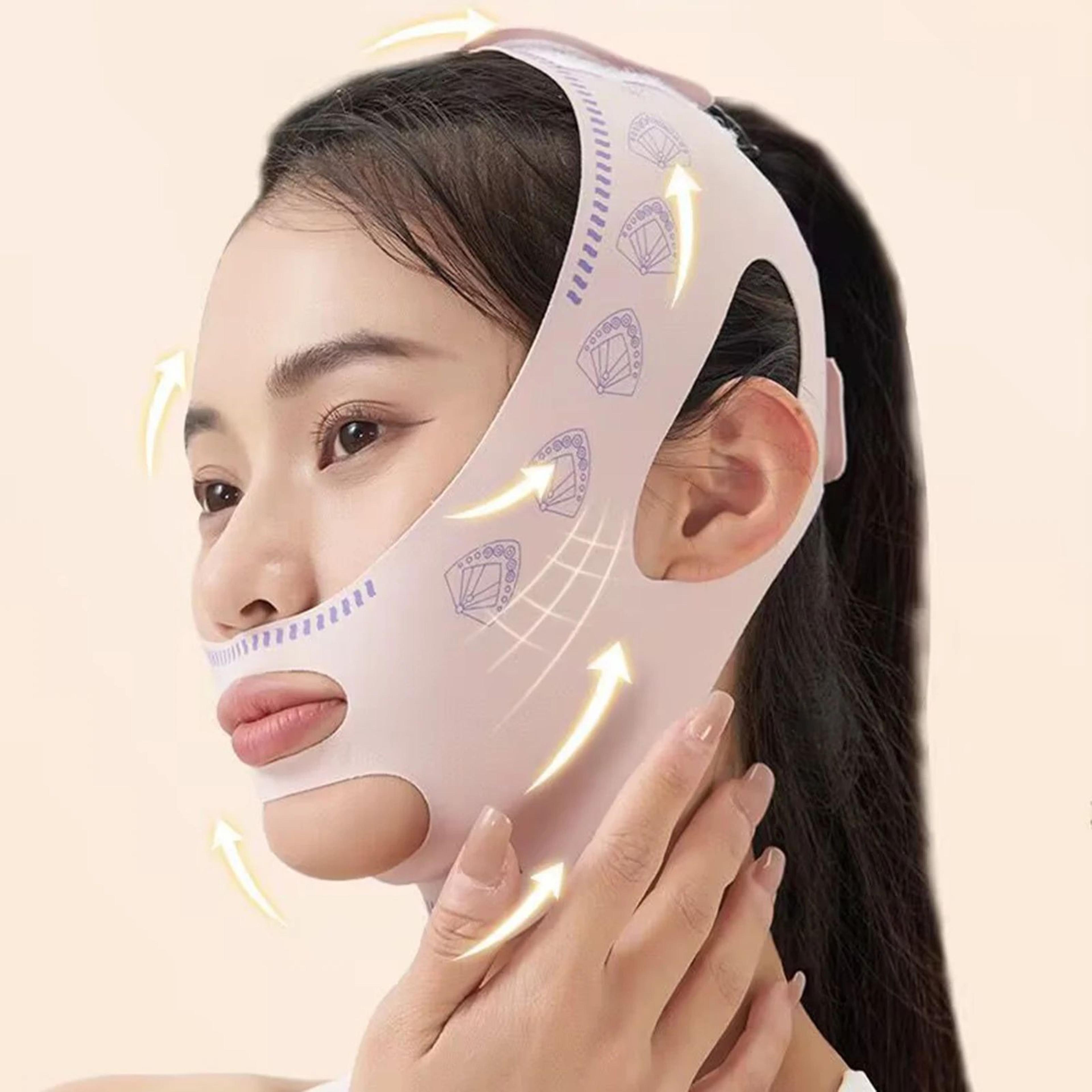 Reusable VLine Chin Strap  Adjustable Facial Support Belt With Soft Breathable Fabric For Comfortab 1