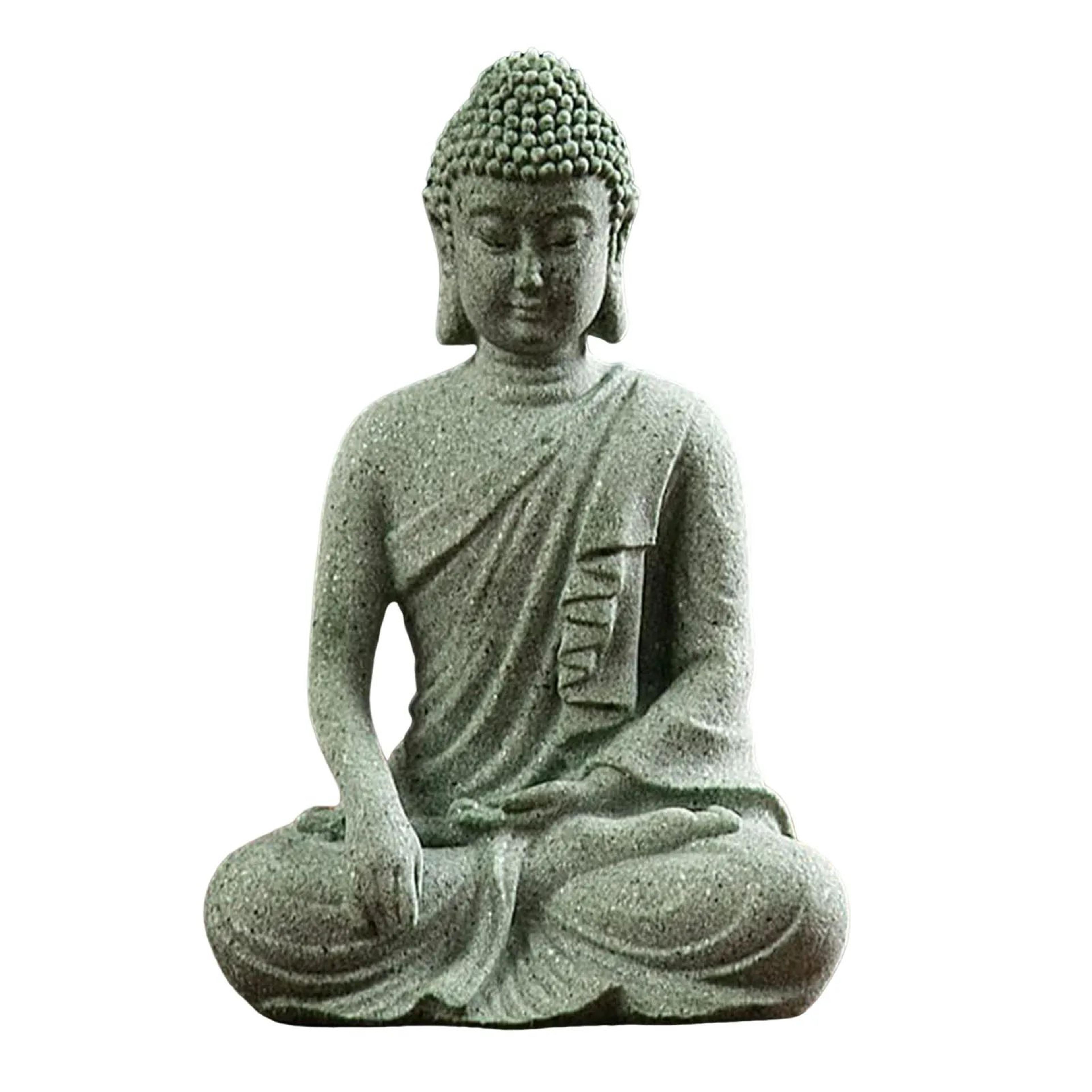 Meditating Buddha Stone Statue  Calm Tabletop Sculpture For Peaceful Home Decor Mindful Spaces And  8