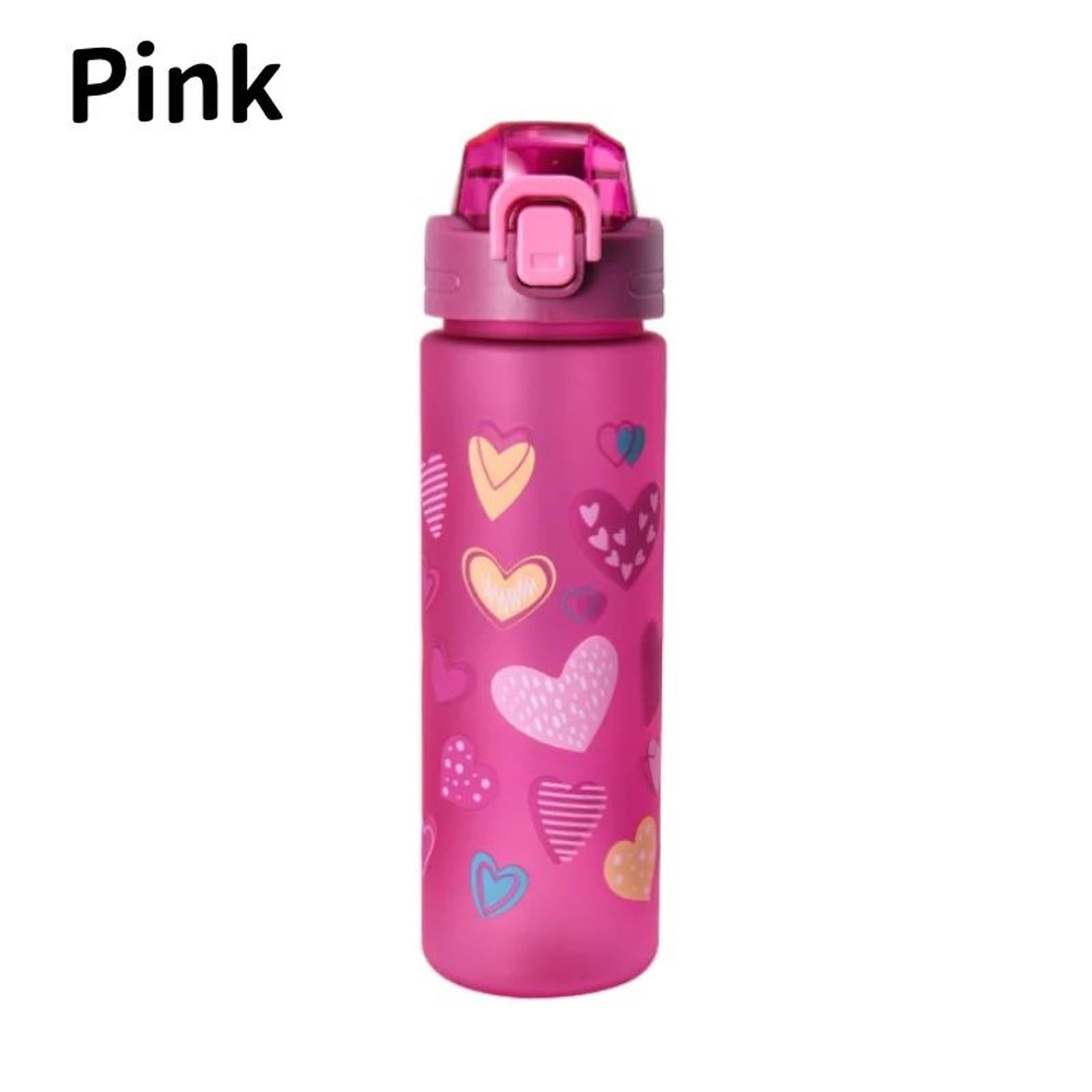 Cartoon Water Bottle  2463 Fl Oz Leakproof Plastic Tumbler With PopUp Lid For Drinking At School Sp 12