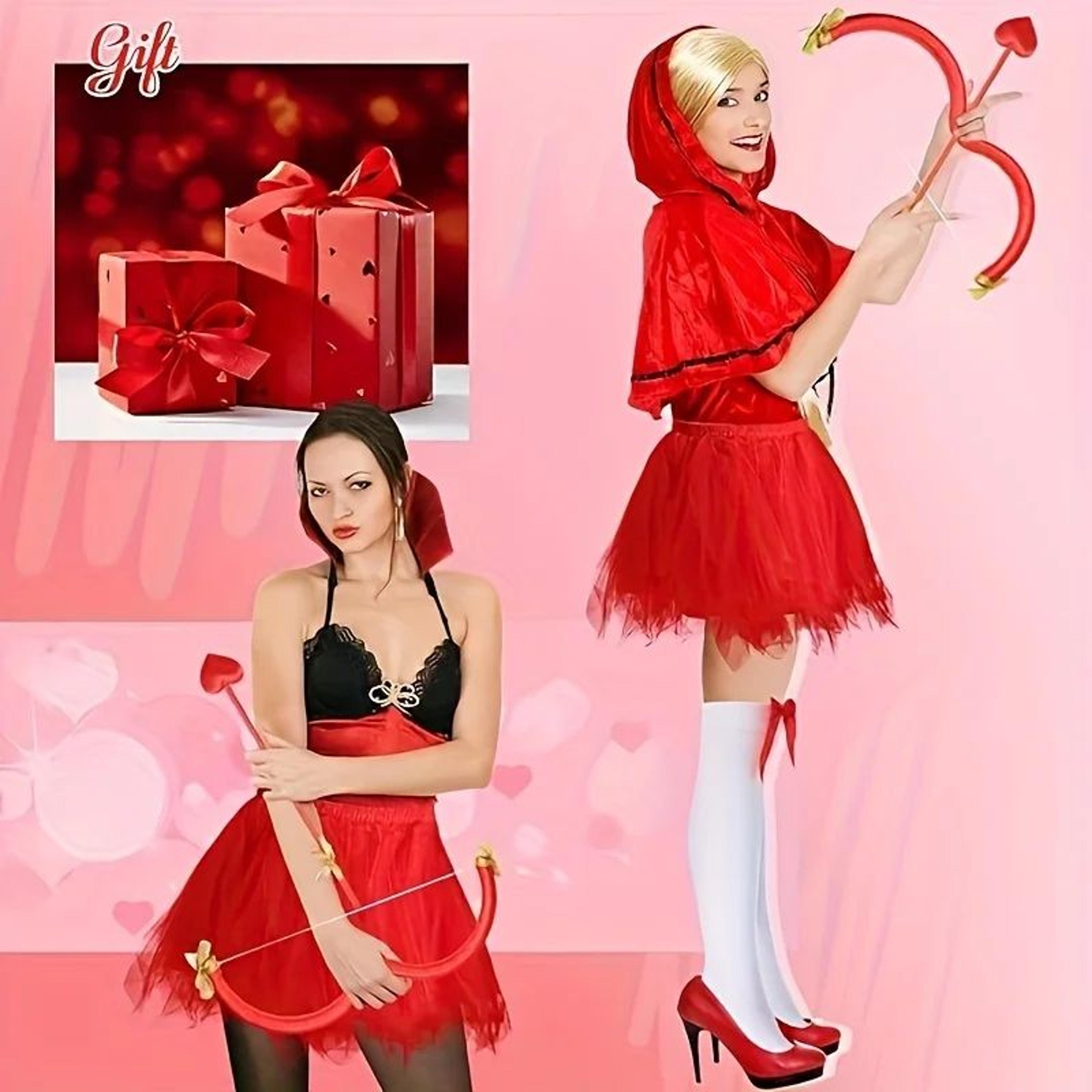 Cupid Bow And Arrow Set  Romantic Angel Costume Props For Valentines Day Weddings Photo Booth And D 3