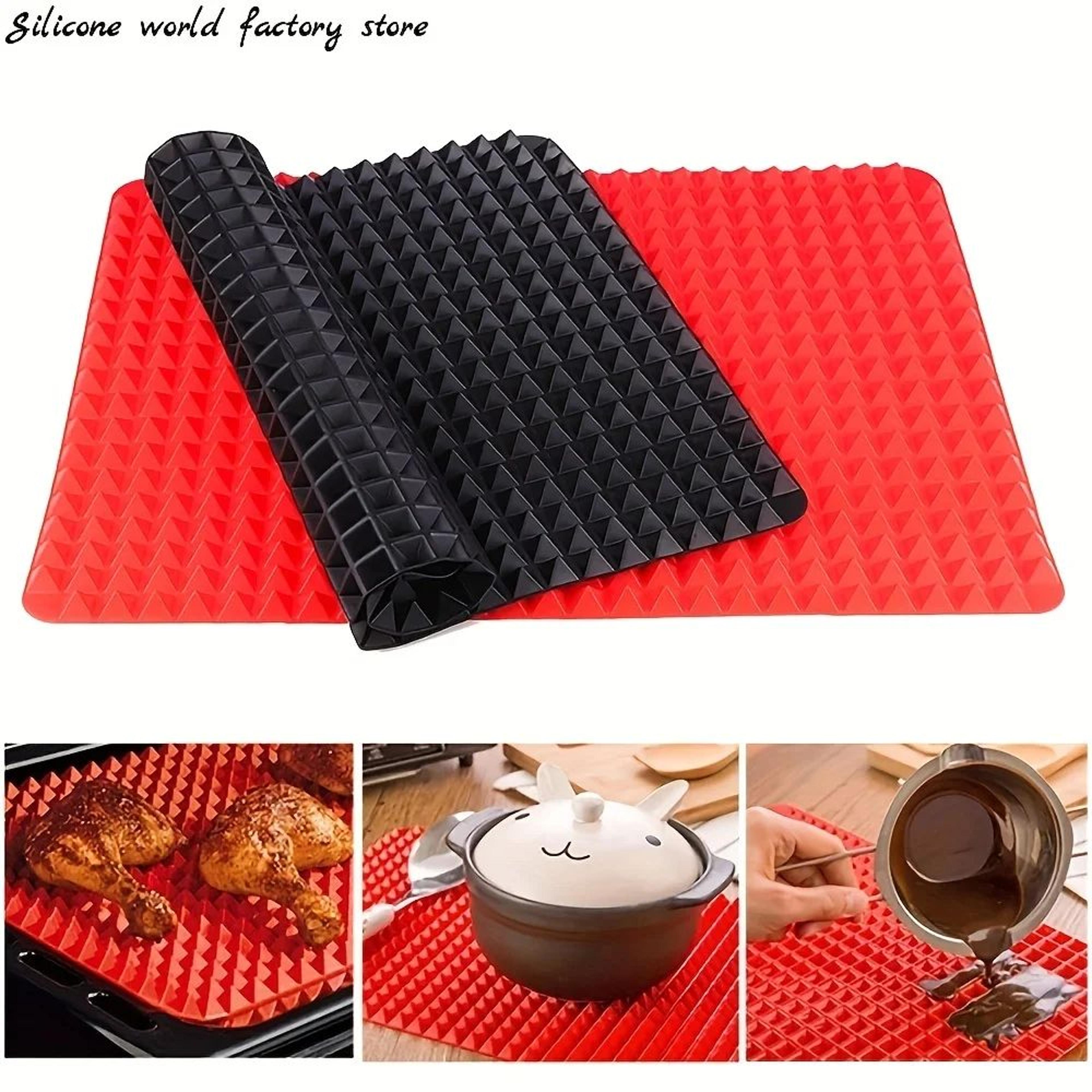Pyramid Silicone Baking Mat  16 X 11 In Nonstick BPAFree Roasting Liner For Easy Cleanup Oven Meals 5