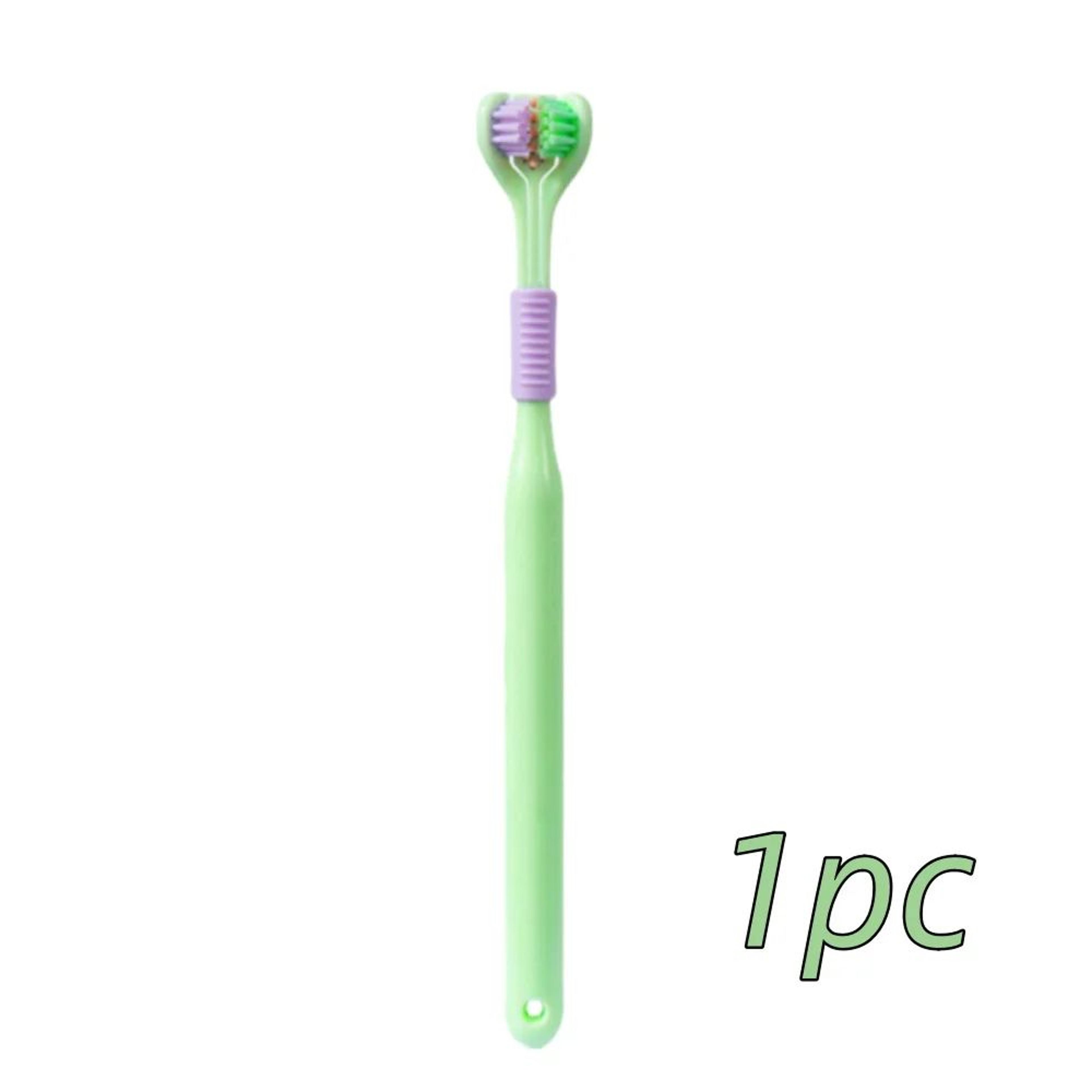 Soft Bristle ThreeSided Toothbrush  Adult Oral Care Brush For Gentle Cleaning And Convenient Daily  8