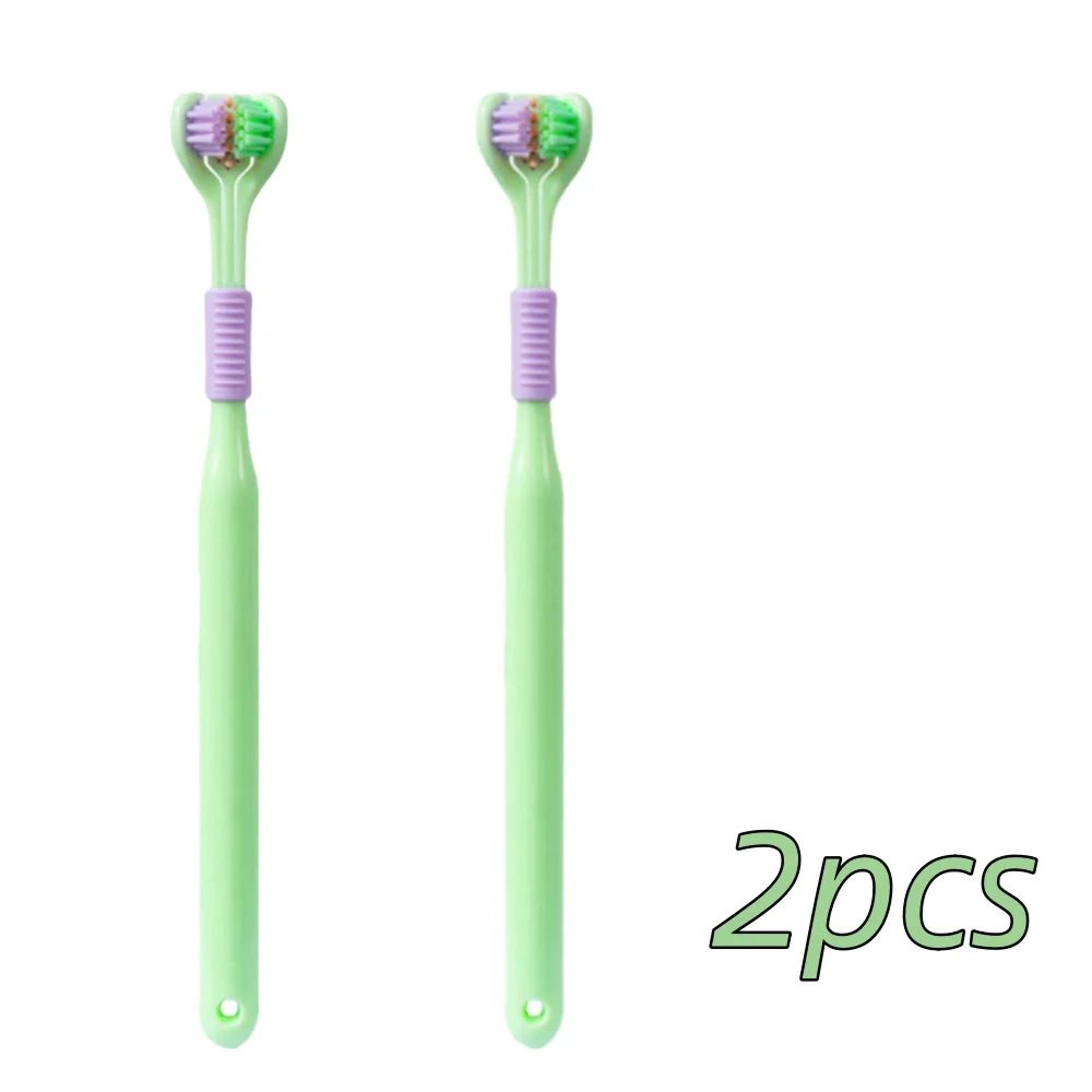 Soft Bristle ThreeSided Toothbrush  Adult Oral Care Brush For Gentle Cleaning And Convenient Daily  9