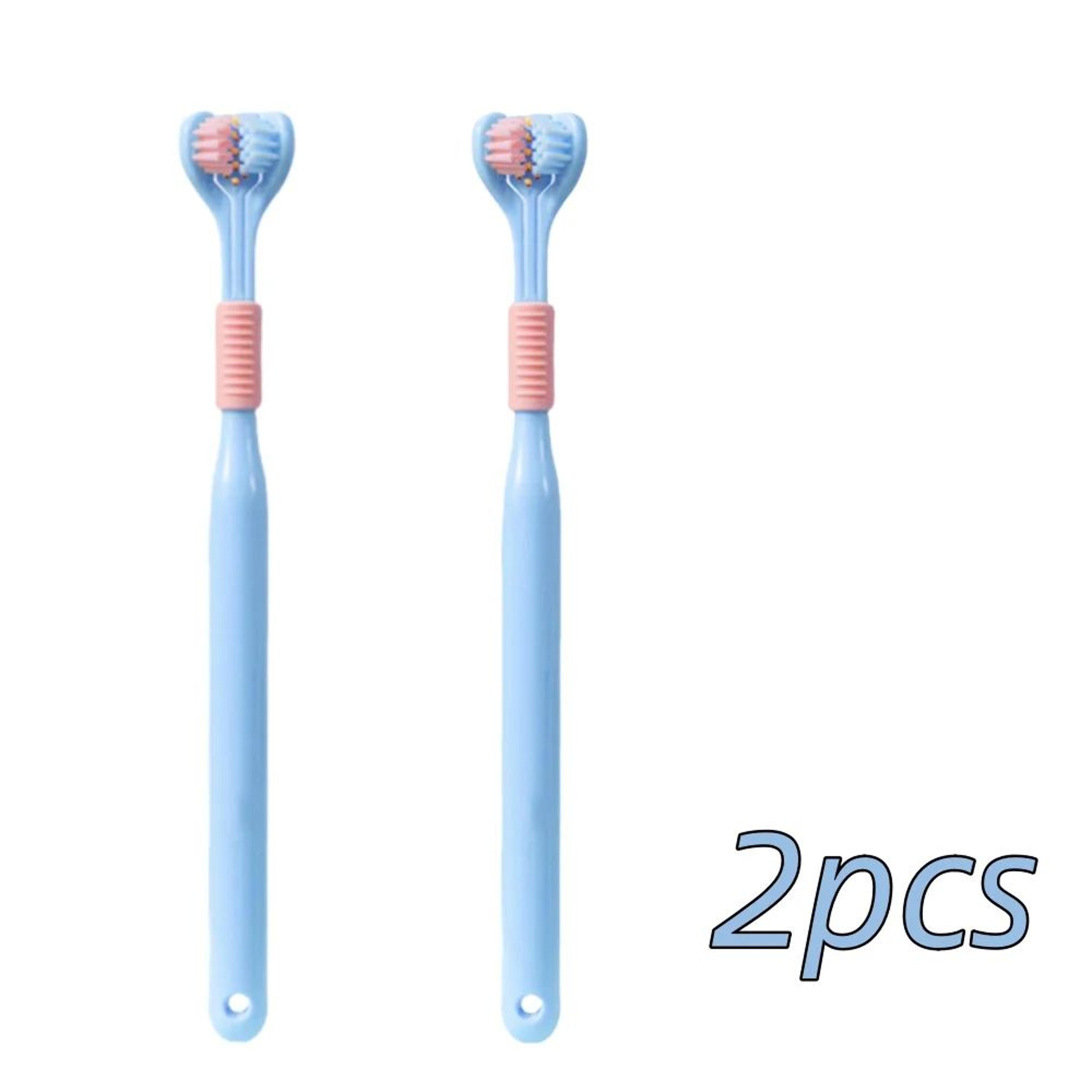 Soft Bristle ThreeSided Toothbrush  Adult Oral Care Brush For Gentle Cleaning And Convenient Daily  7