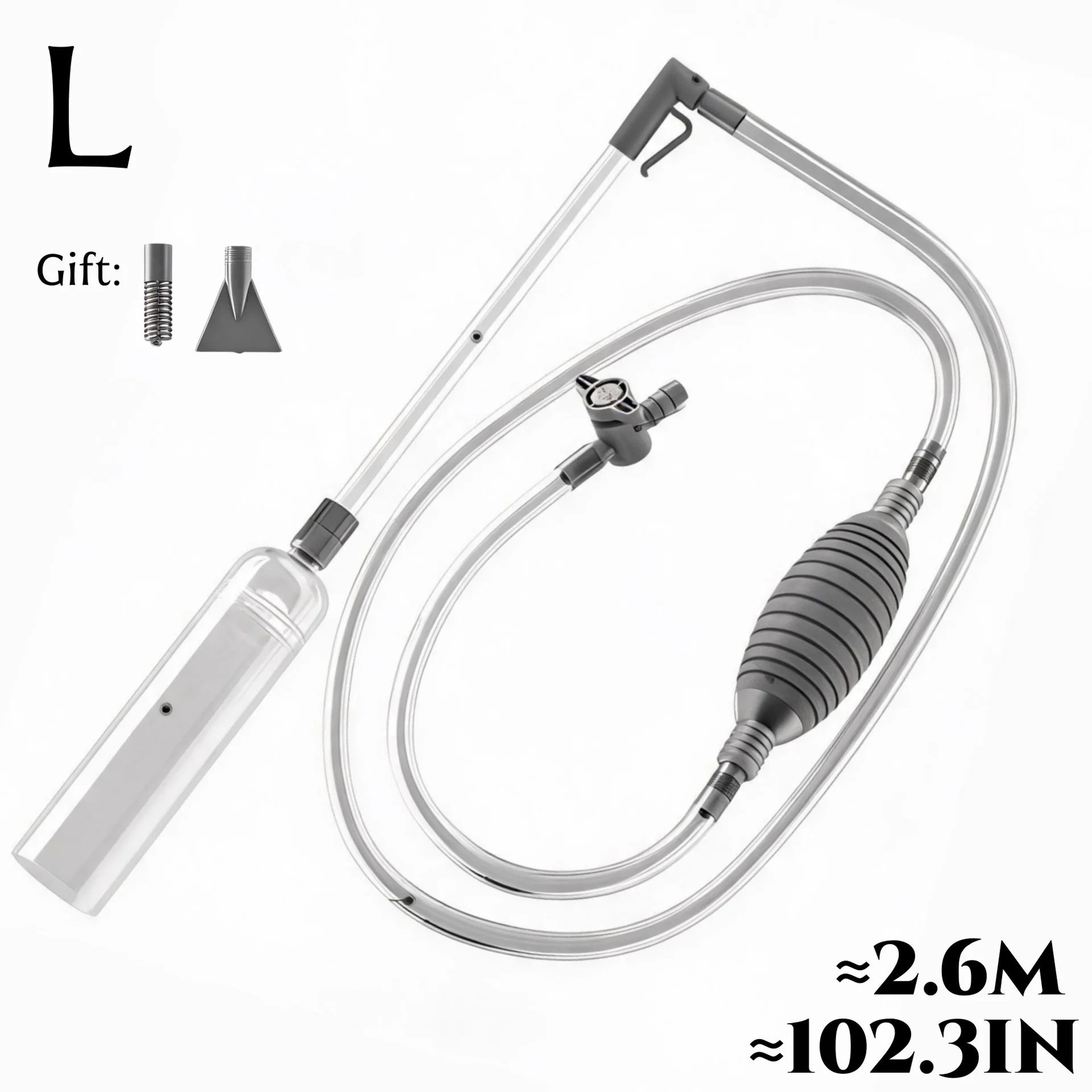 Aquarium Suction Pump Kit  Easy Water Changes And Sand Cleaning With Flexible Hose For Everyday Fis 8